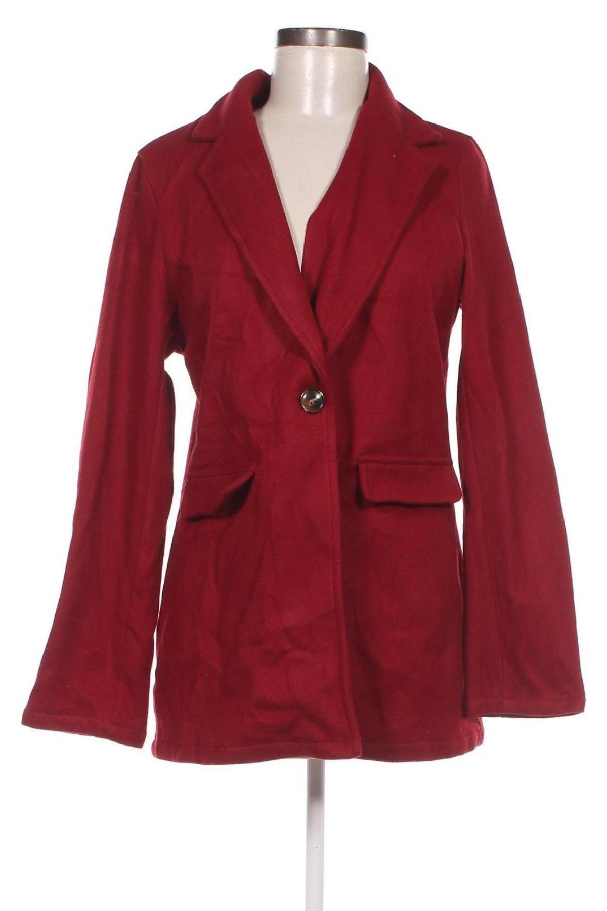 Γυναικείο παλτό SHEIN, Μέγεθος XL, Χρώμα Κόκκινο, Τιμή 19,80 €