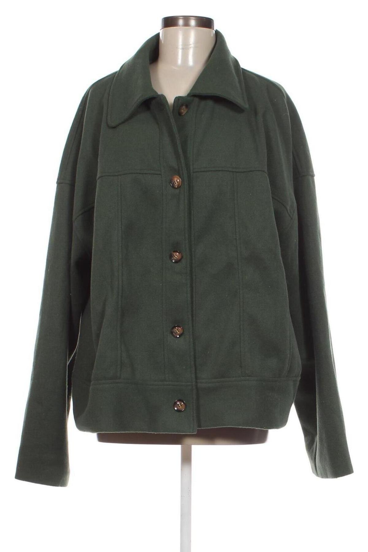 Palton de femei SHEIN, Mărime 4XL, Culoare Verde, Preț 200,00 Lei