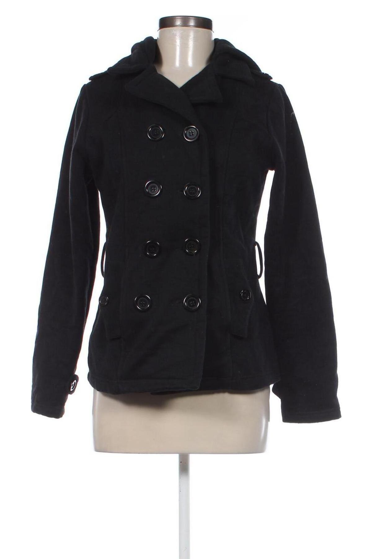 Γυναικείο παλτό To Be Famous, Μέγεθος M, Χρώμα Μαύρο, Τιμή 17,52 €