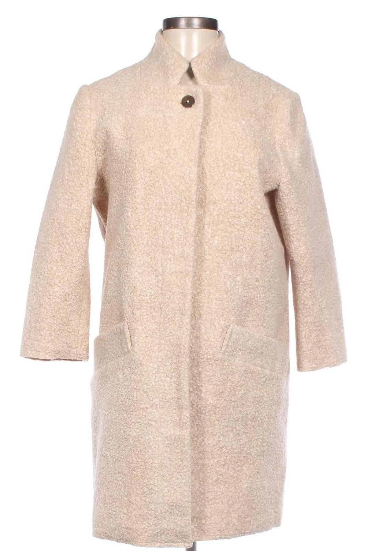 Дамско палто Tom Tailor, Размер M, Цвят Бежов, Цена 29,00 лв.