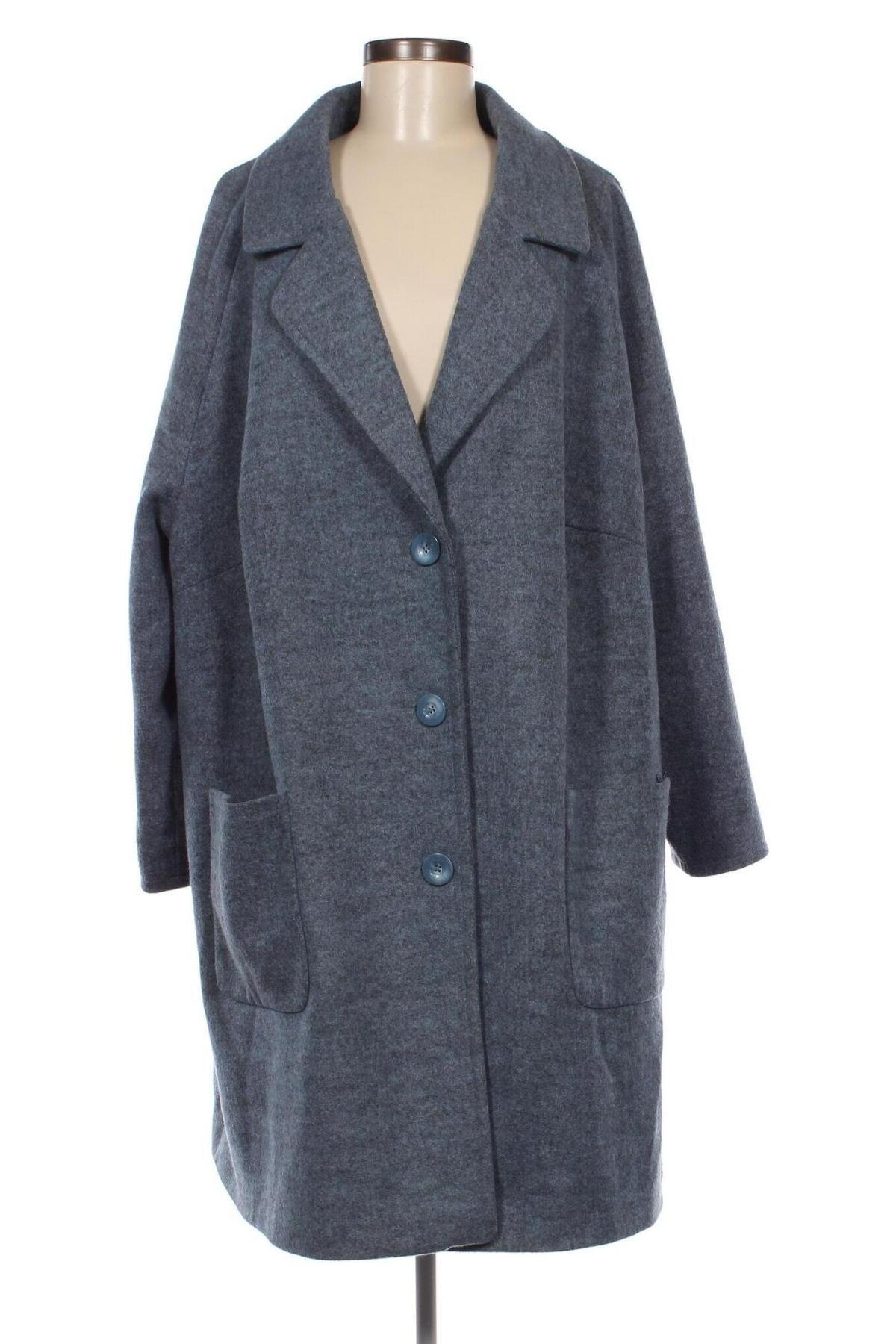 Γυναικείο παλτό Ulla Popken, Μέγεθος L, Χρώμα Μπλέ, Τιμή 30,48 €