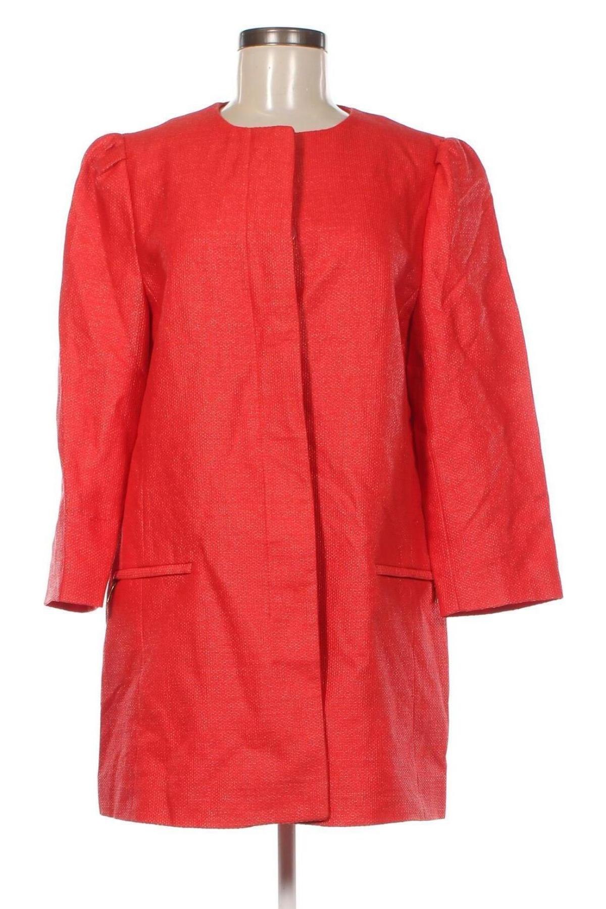 Palton de femei Zara, Mărime XL, Culoare Roșu, Preț 99,51 Lei