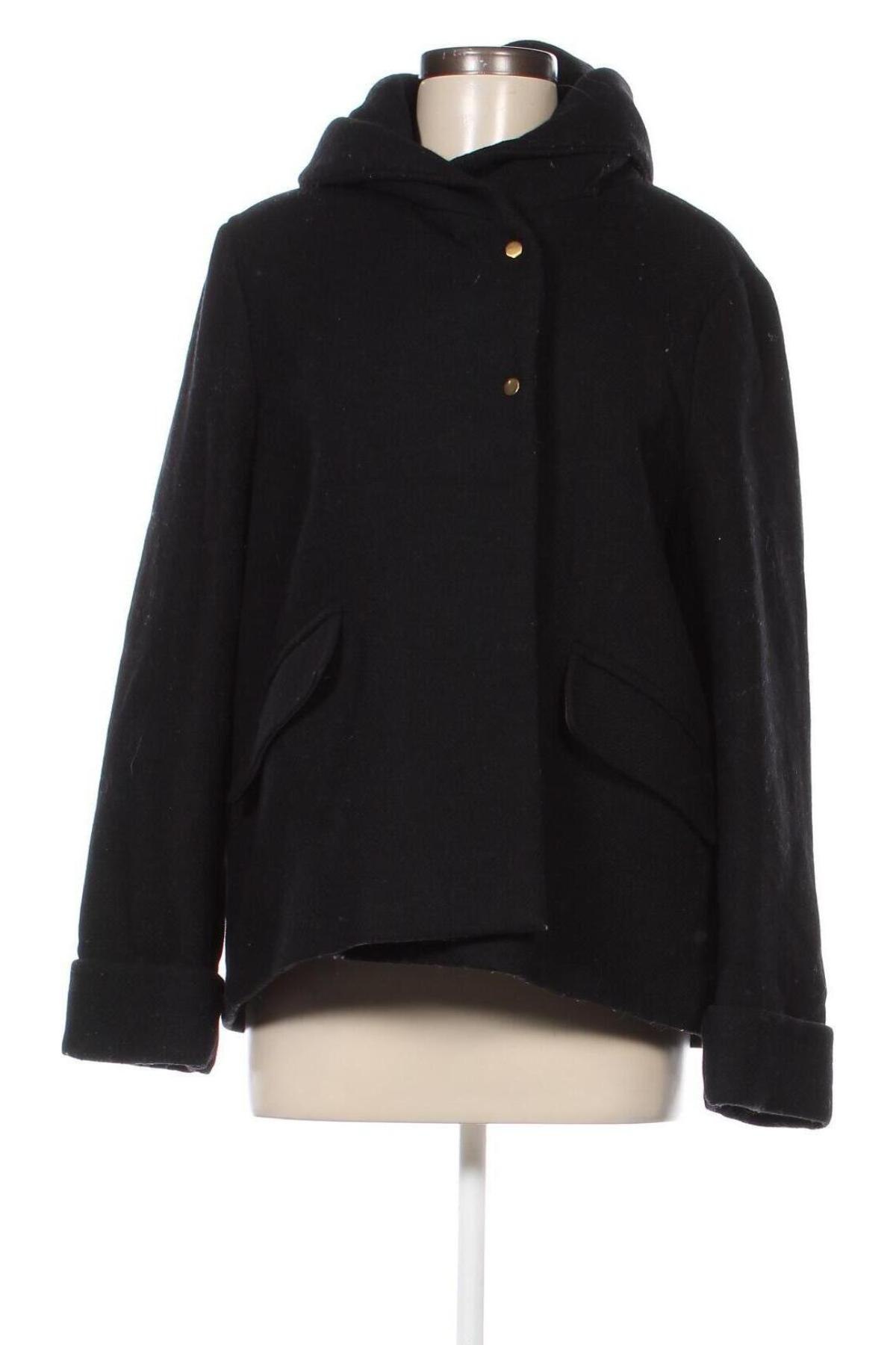 Dámský kabát  Zara, Velikost XL, Barva Černá, Cena  672,00 Kč