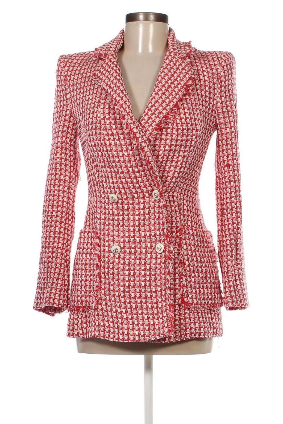 Palton de femei Zara, Mărime S, Culoare Roșu, Preț 173,47 Lei