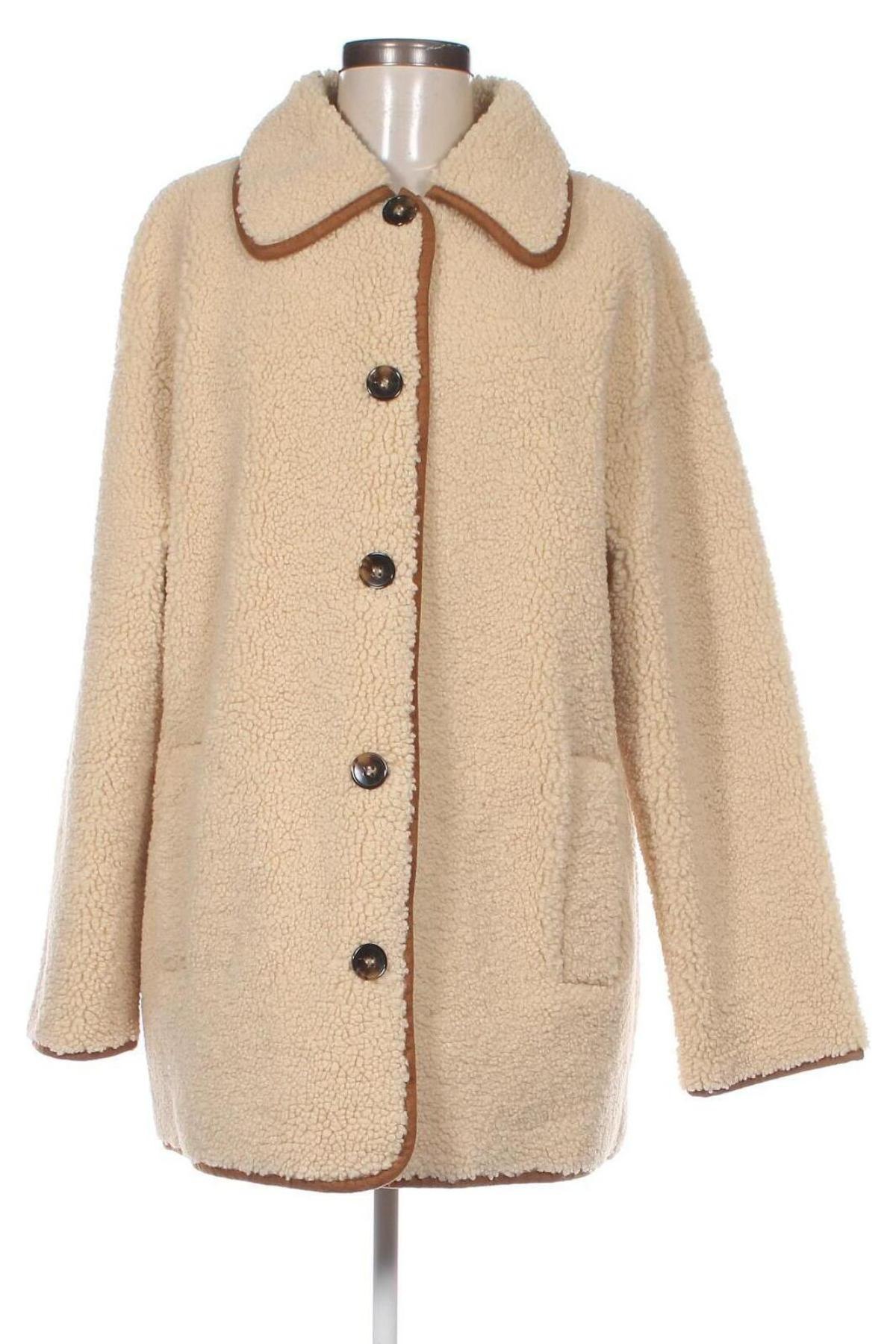 Damenmantel Zara, Größe L, Farbe Beige, Preis 27,92 €