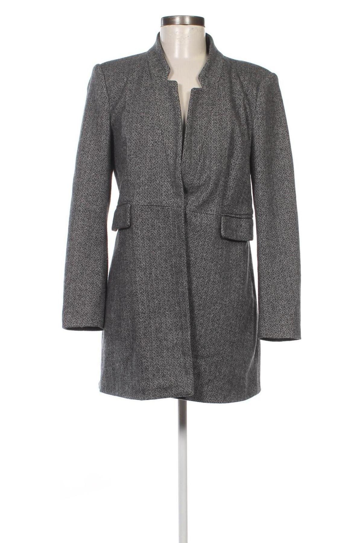 Γυναικείο παλτό Zara, Μέγεθος L, Χρώμα Γκρί, Τιμή 18,93 €