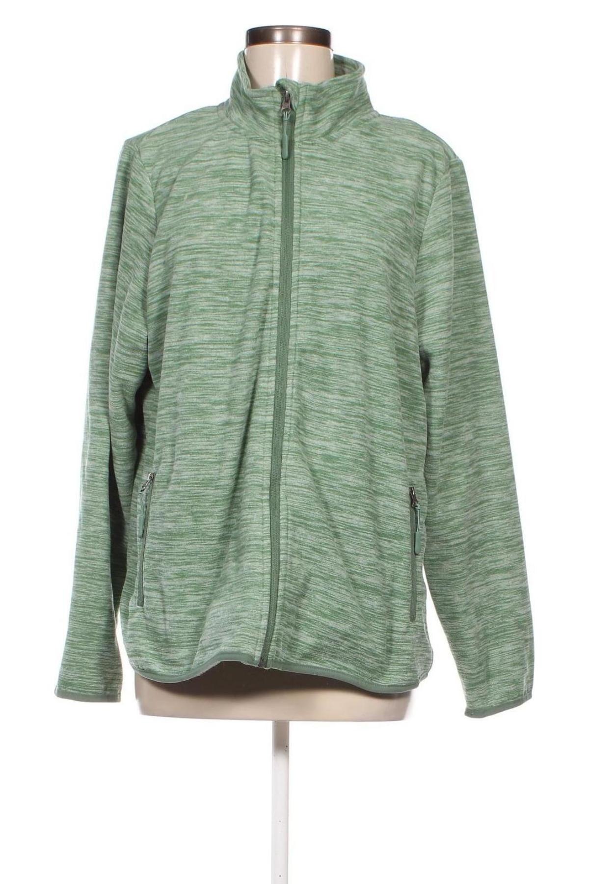 Damen Fleece Oberteil , Größe L, Farbe Grün, Preis 12,21 €