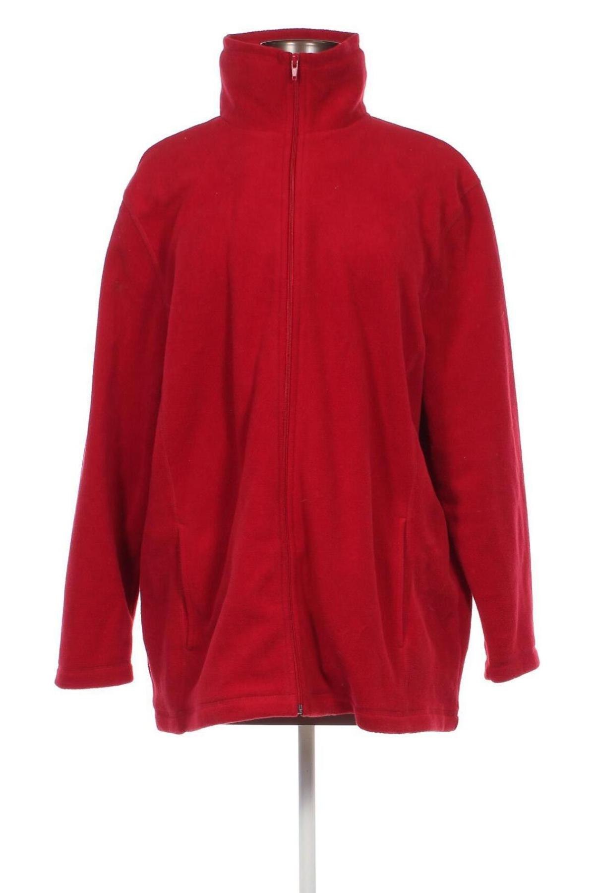 Γυναικεία ζακέτα fleece, Μέγεθος XXL, Χρώμα Κόκκινο, Τιμή 13,27 €