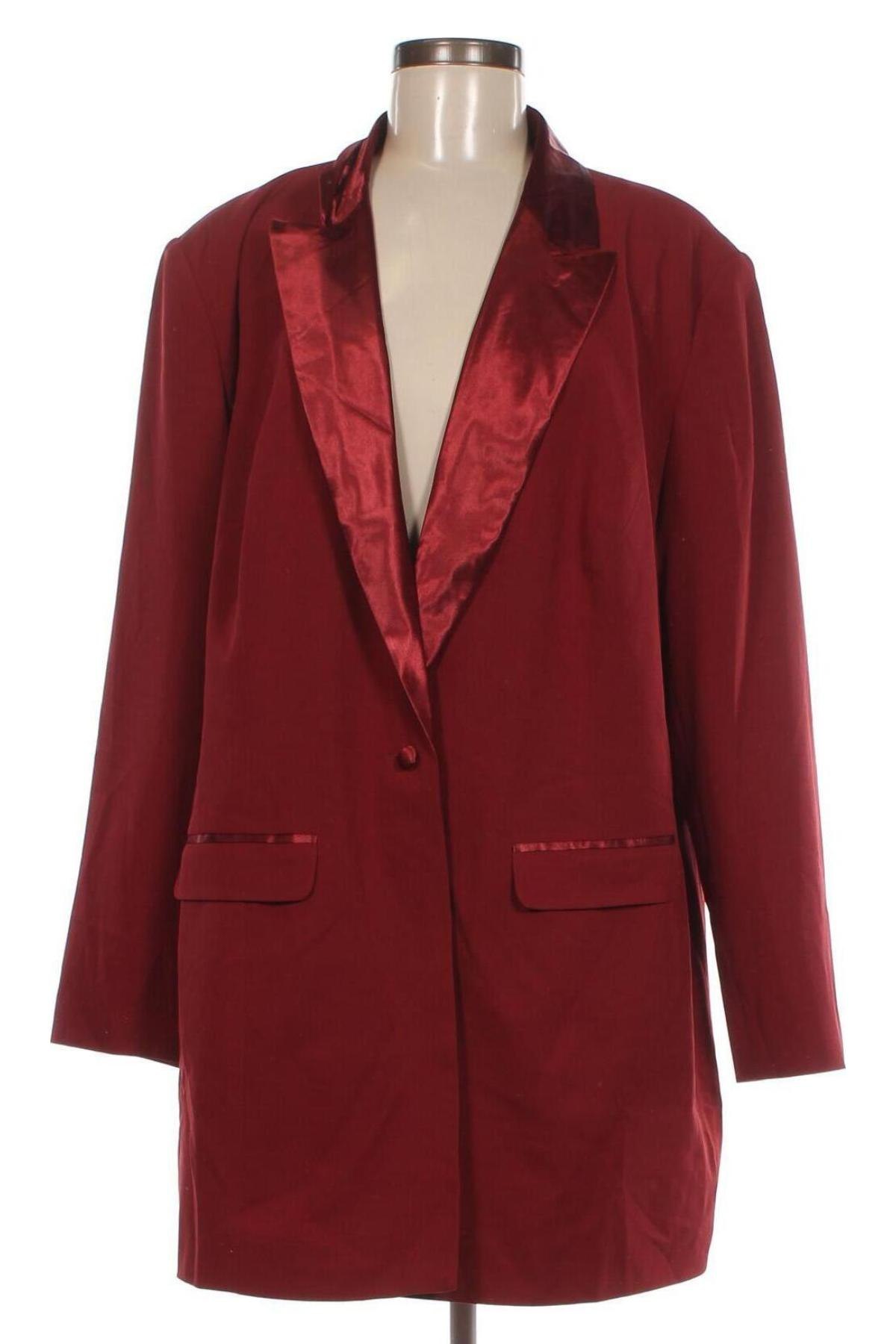 Γυναικείο σακάκι Bpc Bonprix Collection, Μέγεθος 3XL, Χρώμα Κόκκινο, Τιμή 24,50 €