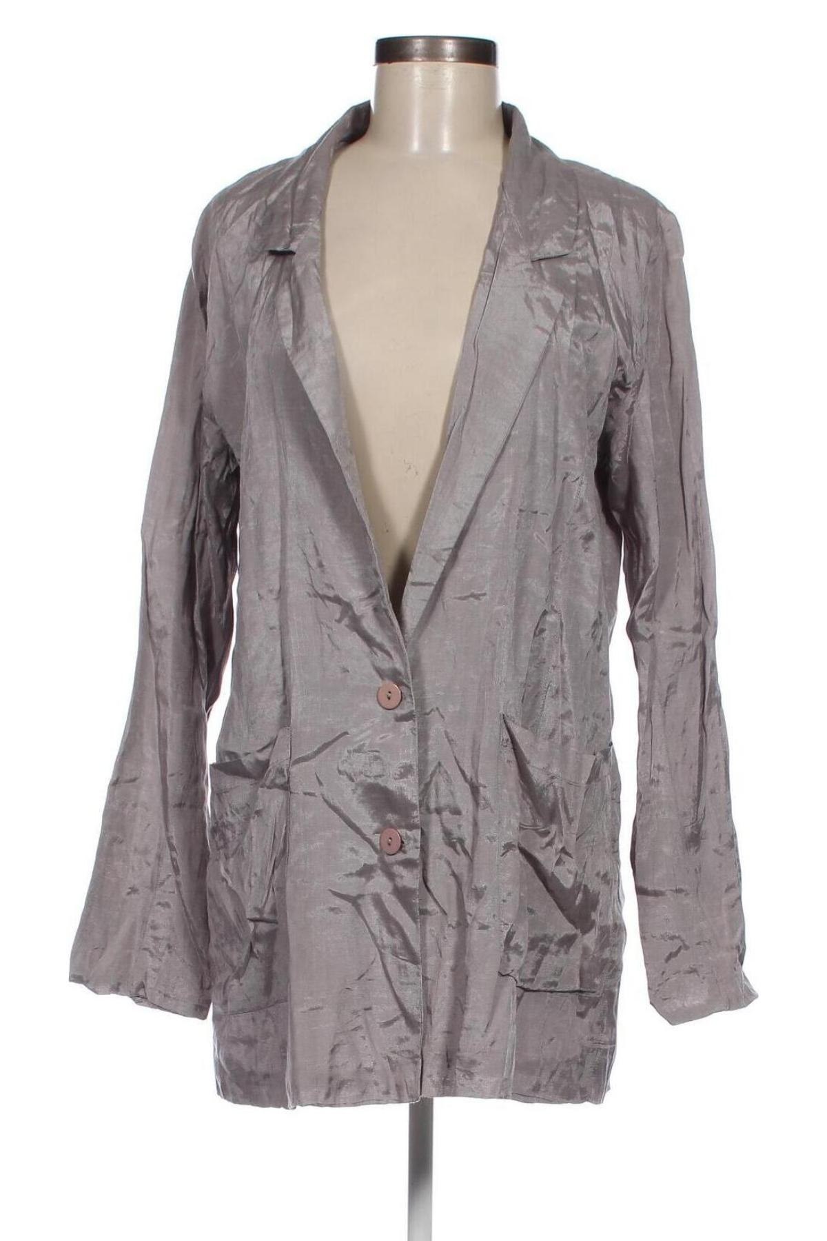 Damen Blazer Gina Tricot, Größe M, Farbe Grau, Preis 33,30 €