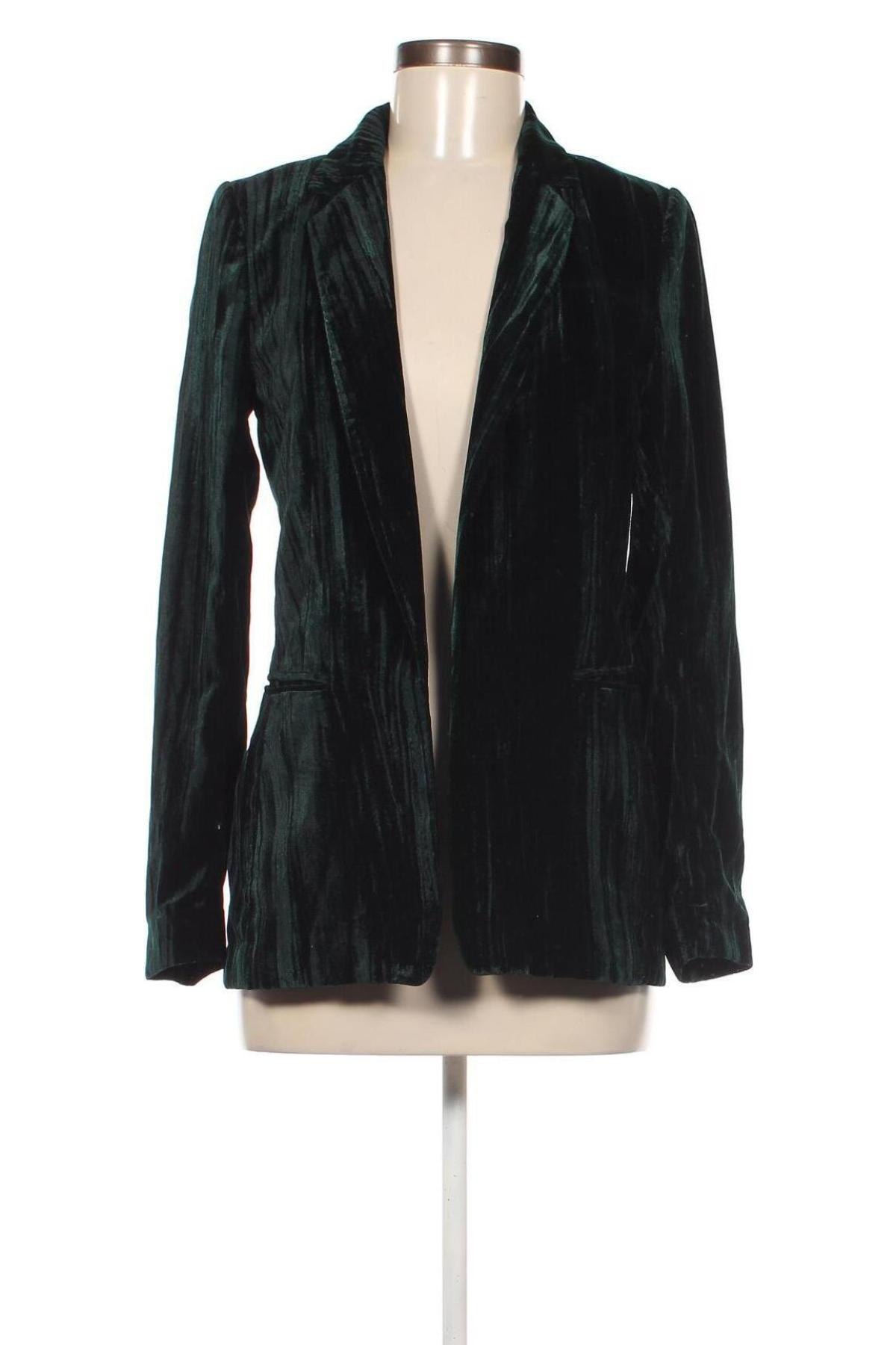 Дамско сако H&M, Размер S, Цвят Зелен, Цена 18,48 лв.