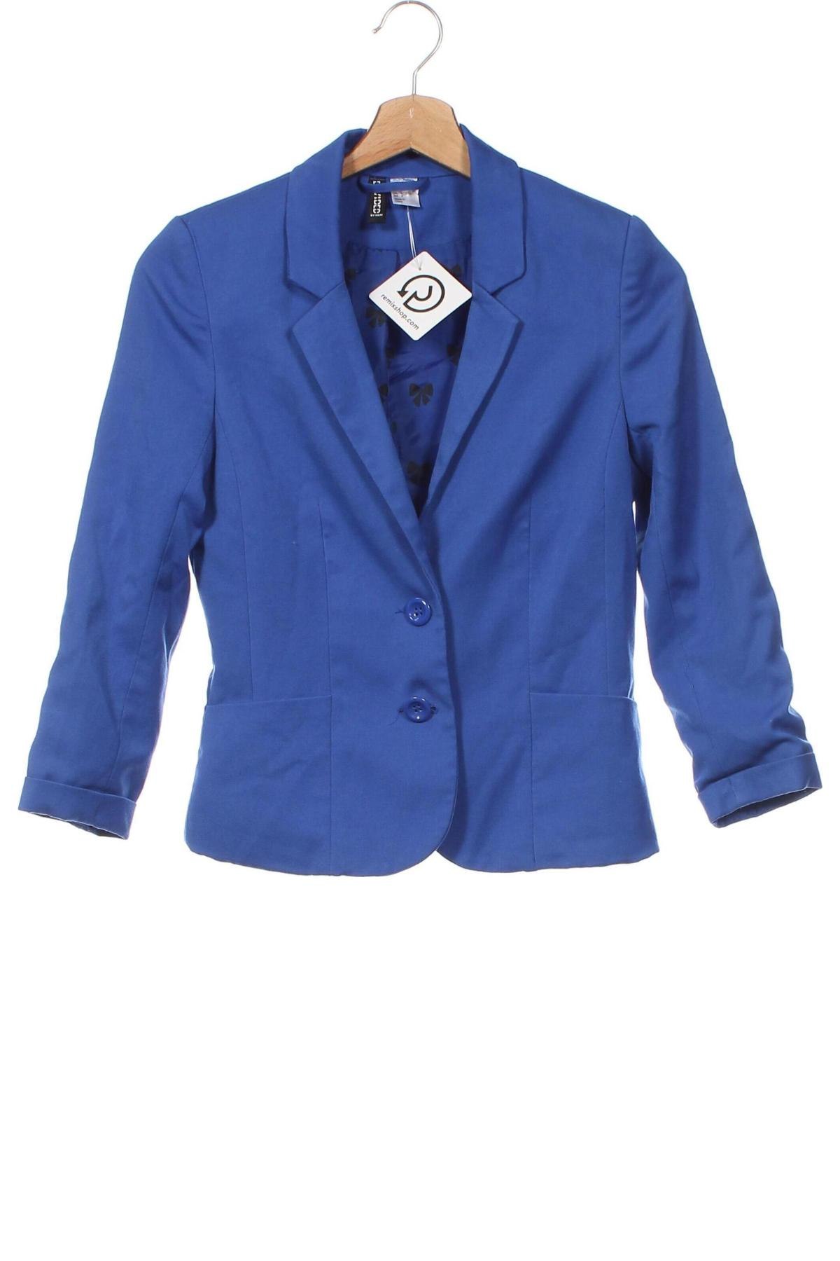 Γυναικείο σακάκι H&M Divided, Μέγεθος XS, Χρώμα Μπλέ, Τιμή 22,51 €