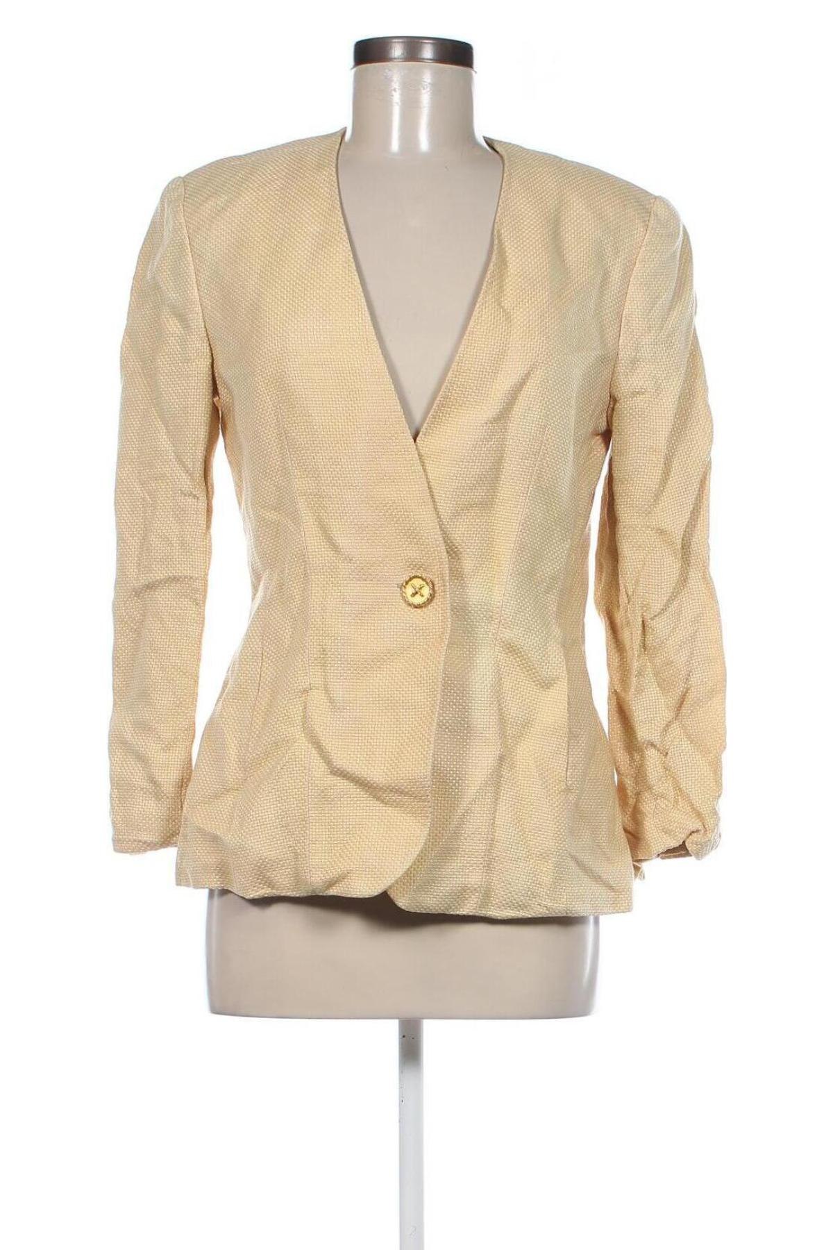 Дамско сако Louis Feraud, Размер S, Цвят Жълт, Цена 124,37 лв.