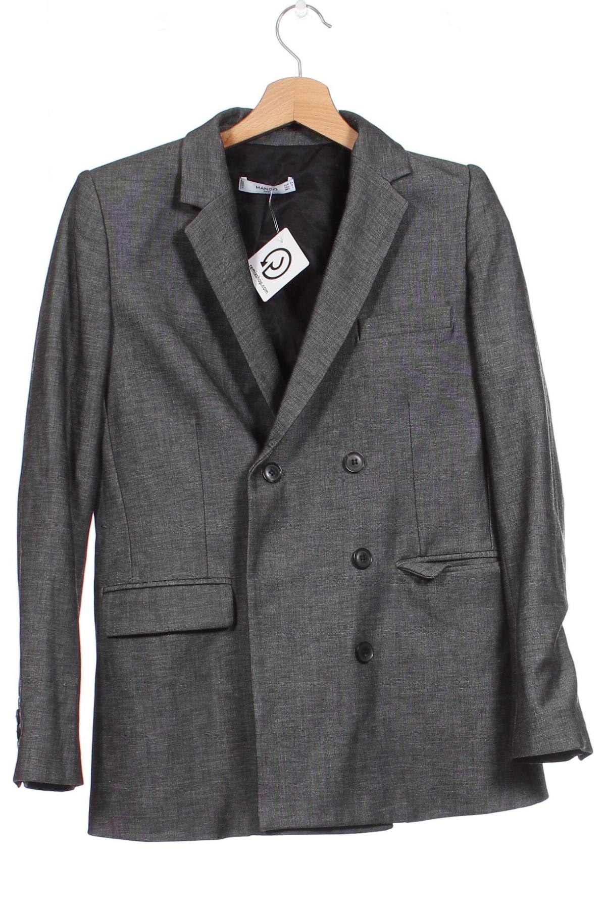 Damen Blazer Mango, Größe XS, Farbe Grau, Preis 8,42 €