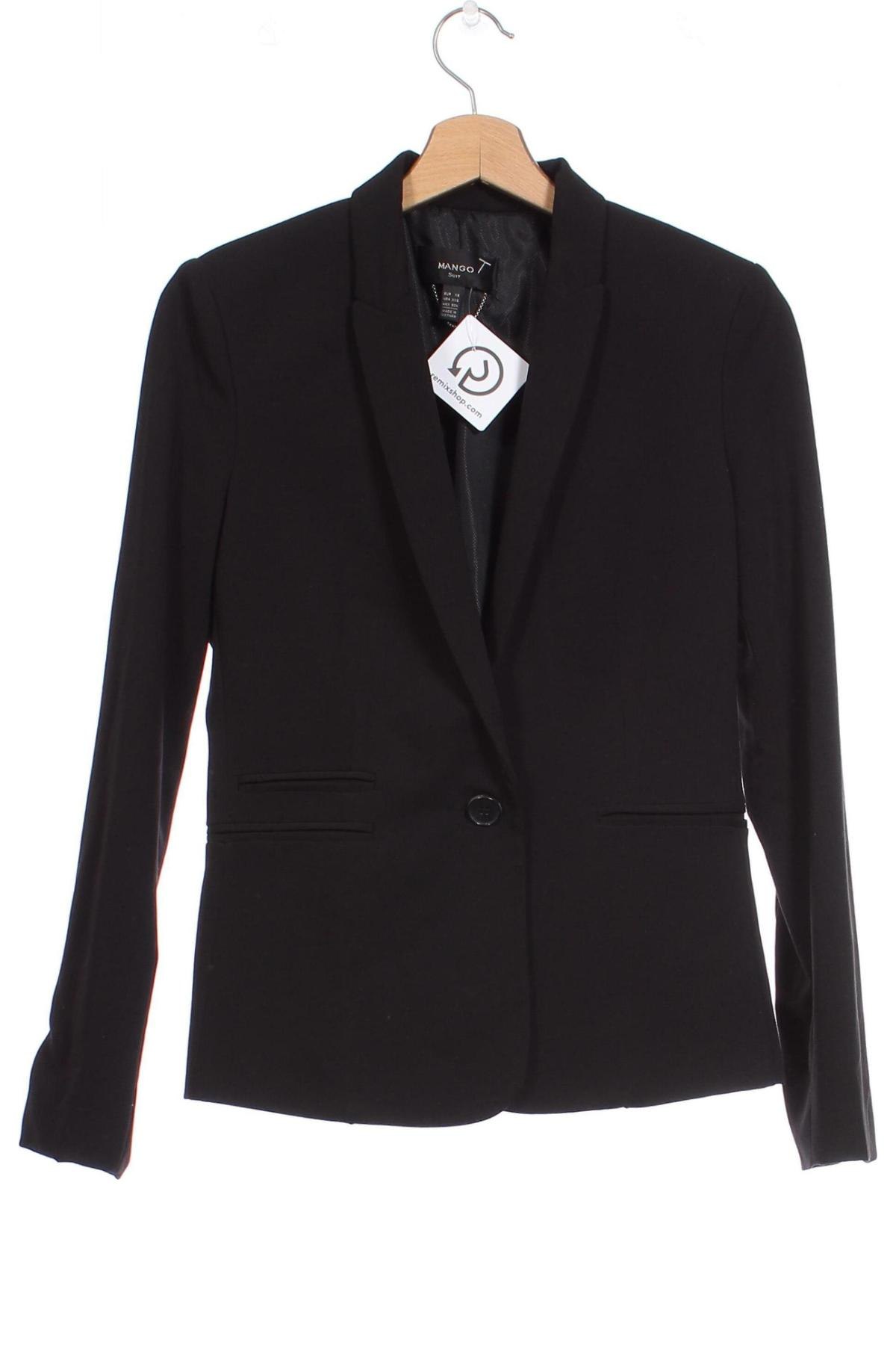 Damen Blazer Mango, Größe XS, Farbe Schwarz, Preis 18,53 €