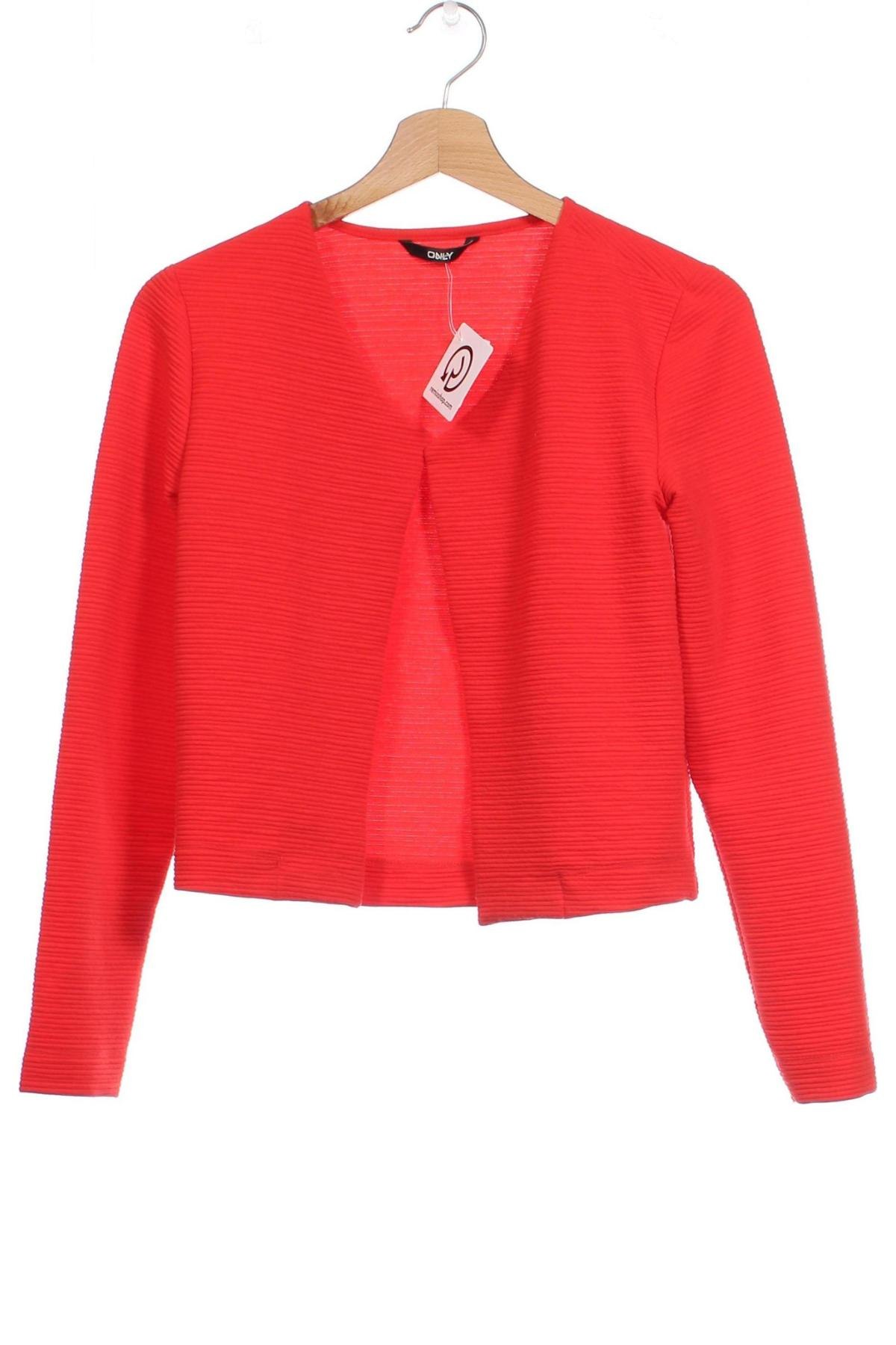 Γυναικείο σακάκι ONLY, Μέγεθος XS, Χρώμα Κόκκινο, Τιμή 11,95 €