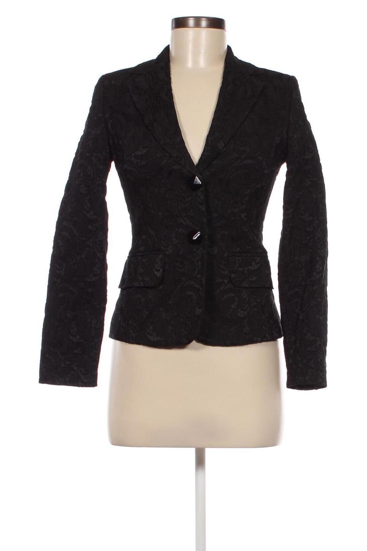 Γυναικείο σακάκι Piu & Piu, Μέγεθος S, Χρώμα Μαύρο, Τιμή 31,46 €