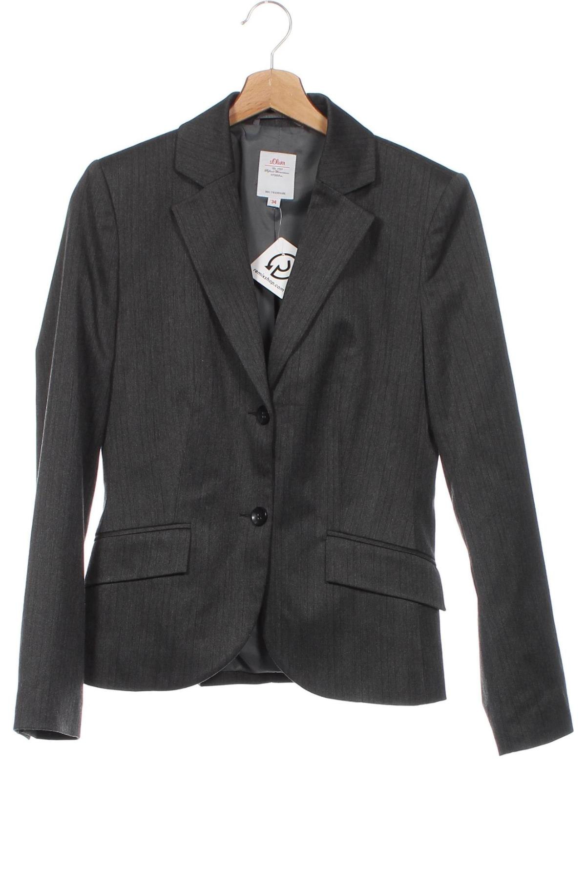 Damen Blazer S.Oliver, Größe XS, Farbe Grau, Preis € 2,99