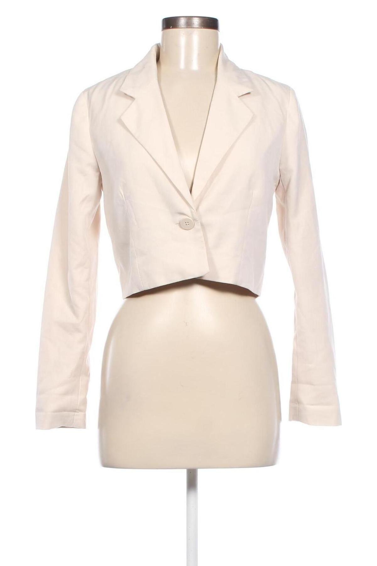 Damen Blazer Sinsay, Größe S, Farbe Ecru, Preis 22,51 €