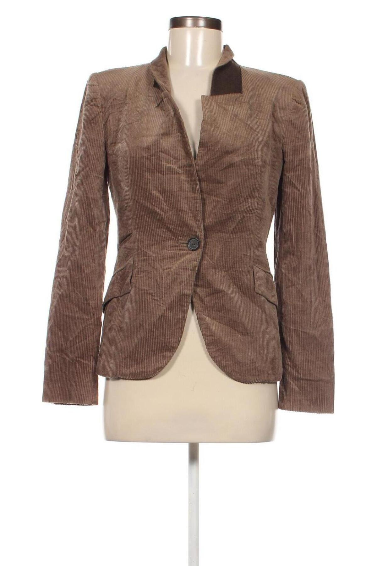 Damen Blazer Zara, Größe S, Farbe Beige, Preis 15,03 €