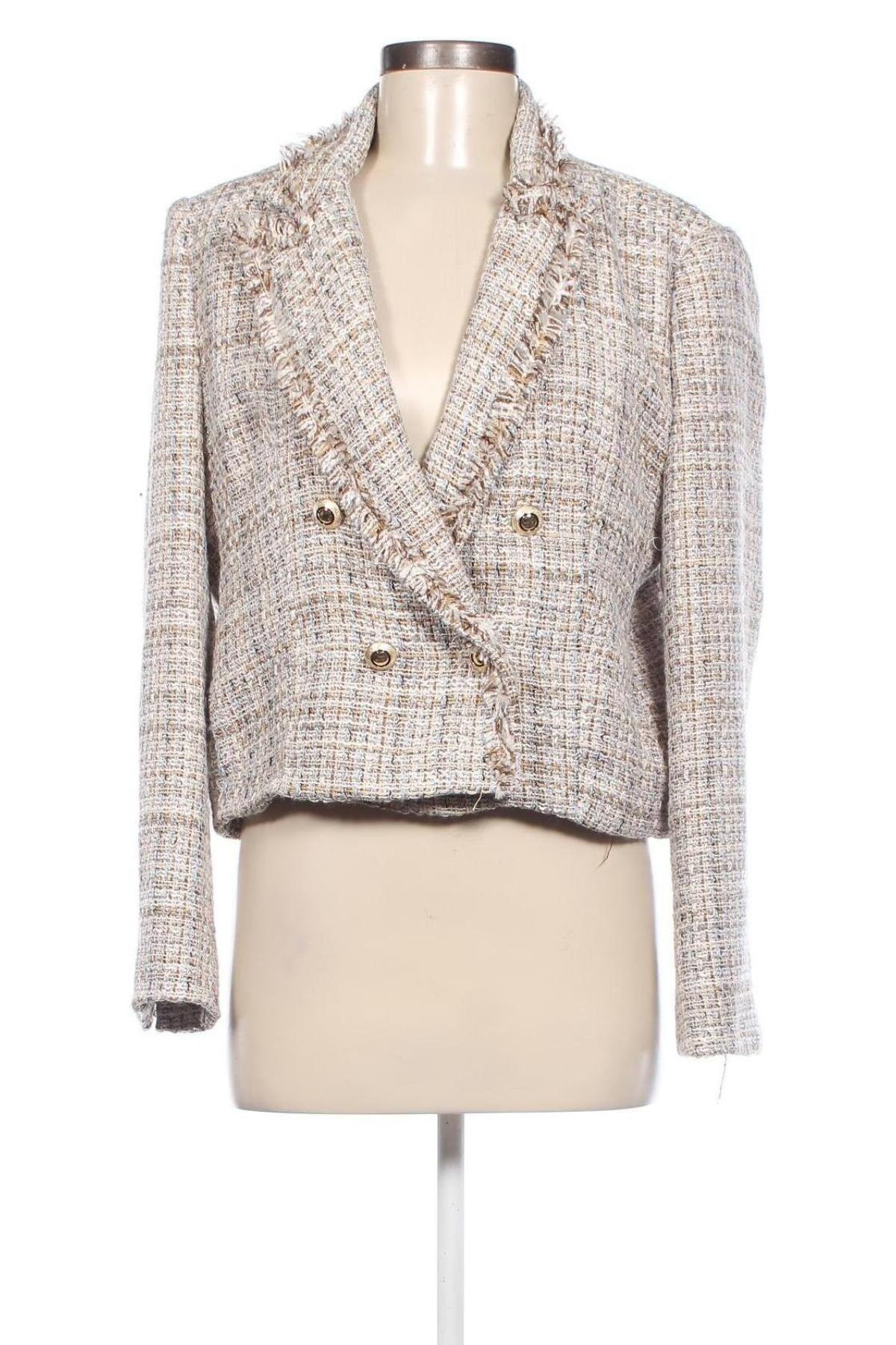 Дамско сако Zara, Размер XL, Цвят Многоцветен, Цена 26,40 лв.