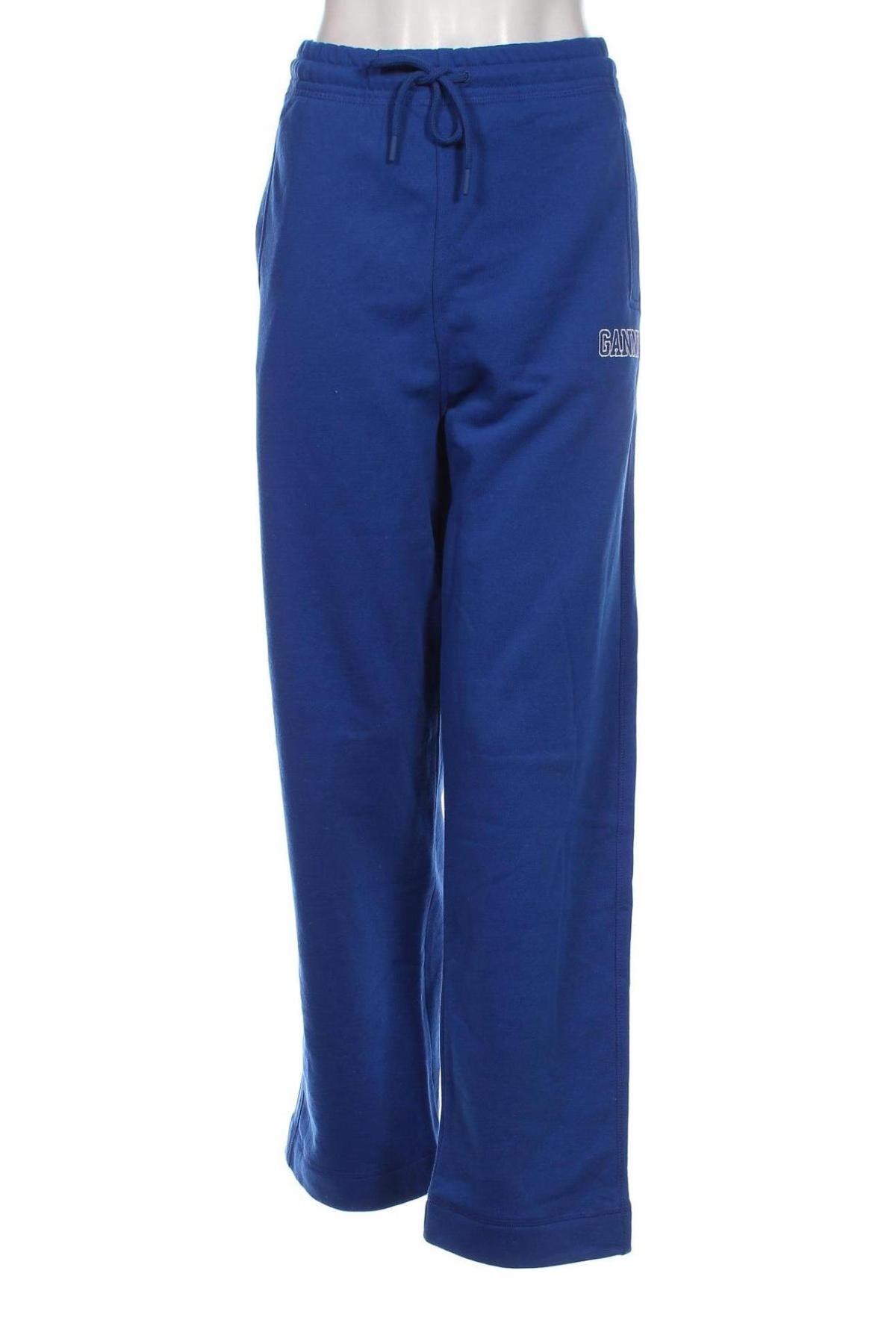 Pantaloni trening de femei Ganni, Mărime L, Culoare Albastru, Preț 140,31 Lei