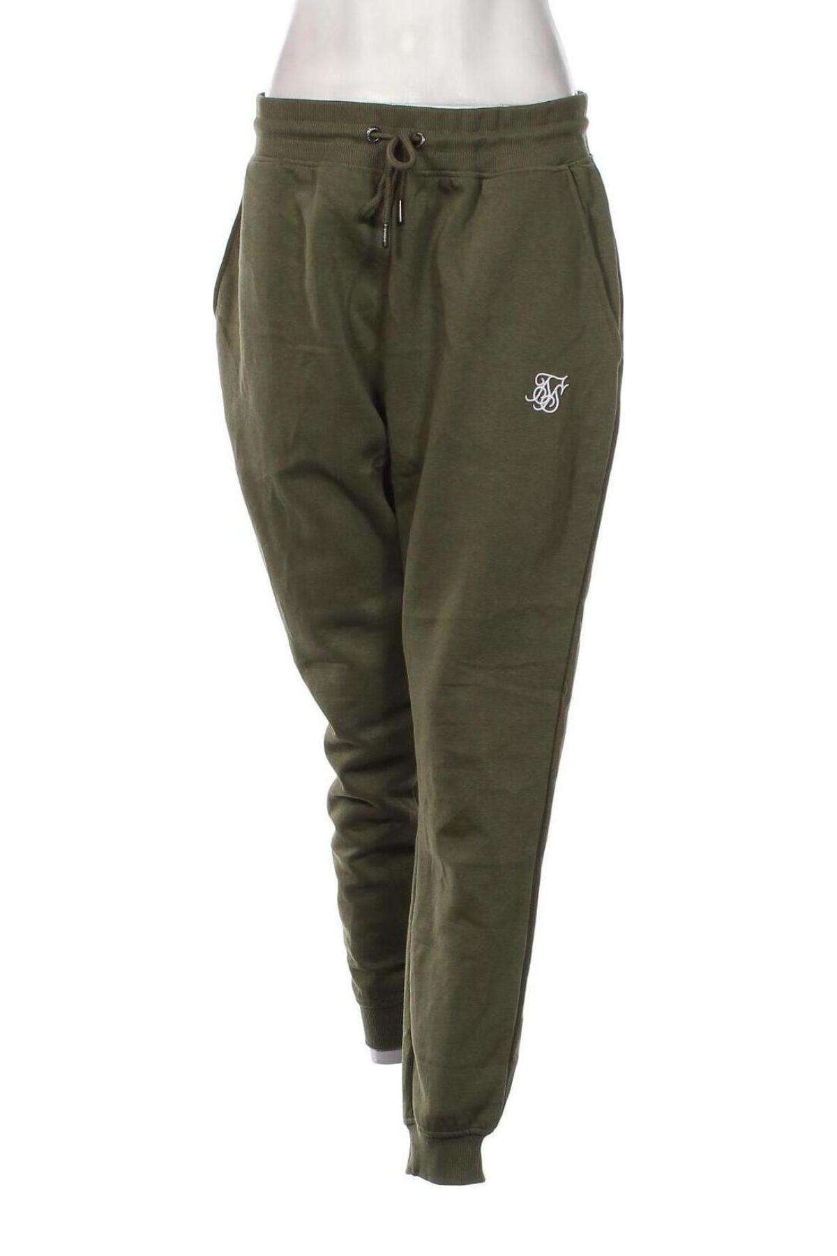 Pantaloni trening de femei SikSilk, Mărime XXL, Culoare Verde, Preț 88,82 Lei