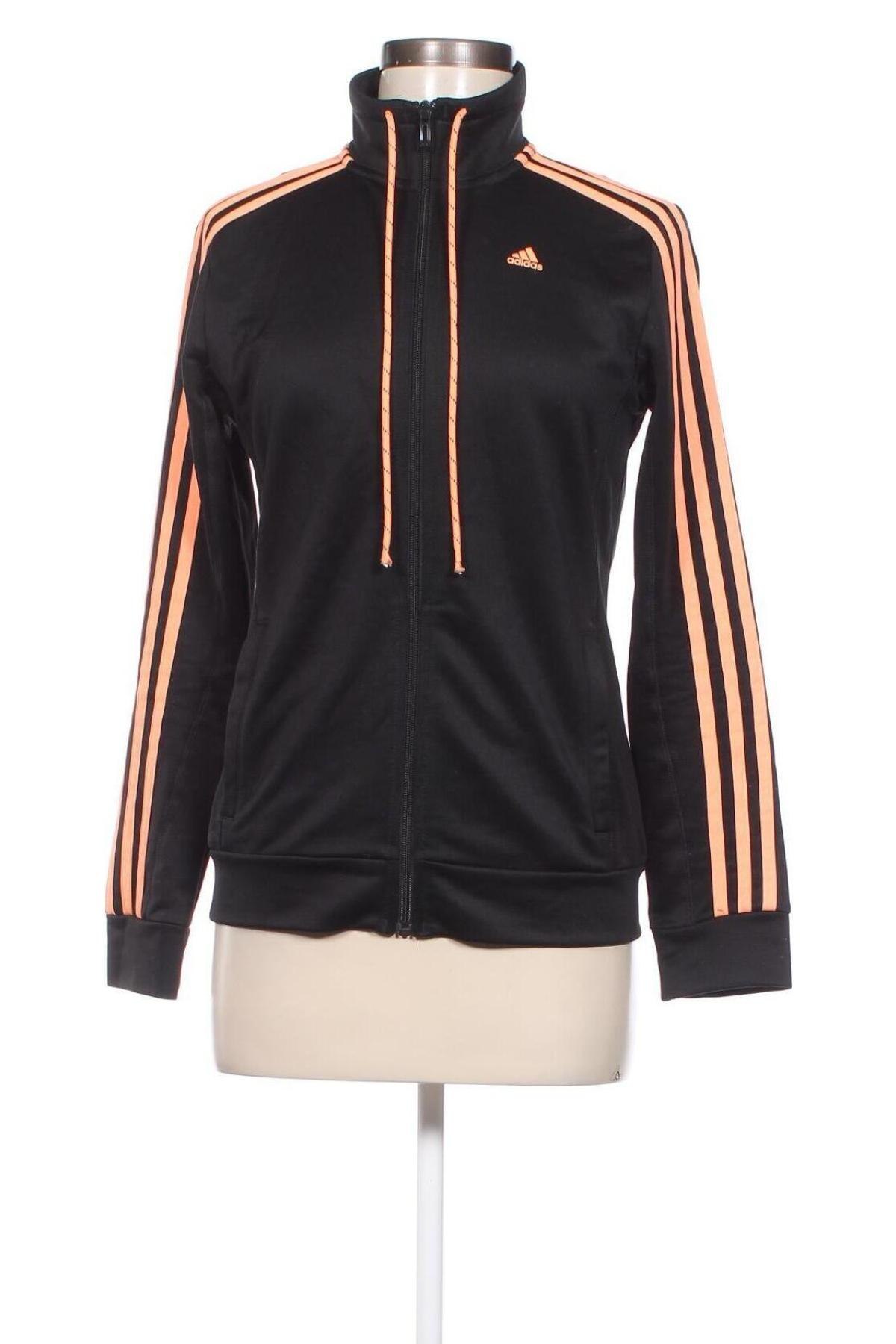 Γυναικεία αθλητική ζακέτα Adidas, Μέγεθος M, Χρώμα Μαύρο, Τιμή 24,48 €