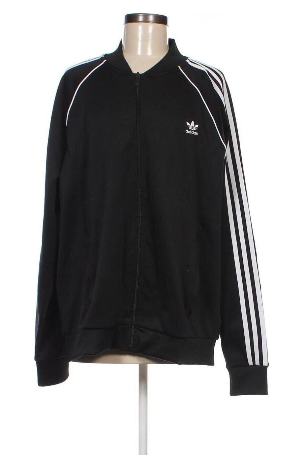 Γυναικεία αθλητική ζακέτα Adidas, Μέγεθος XXL, Χρώμα Μαύρο, Τιμή 36,19 €