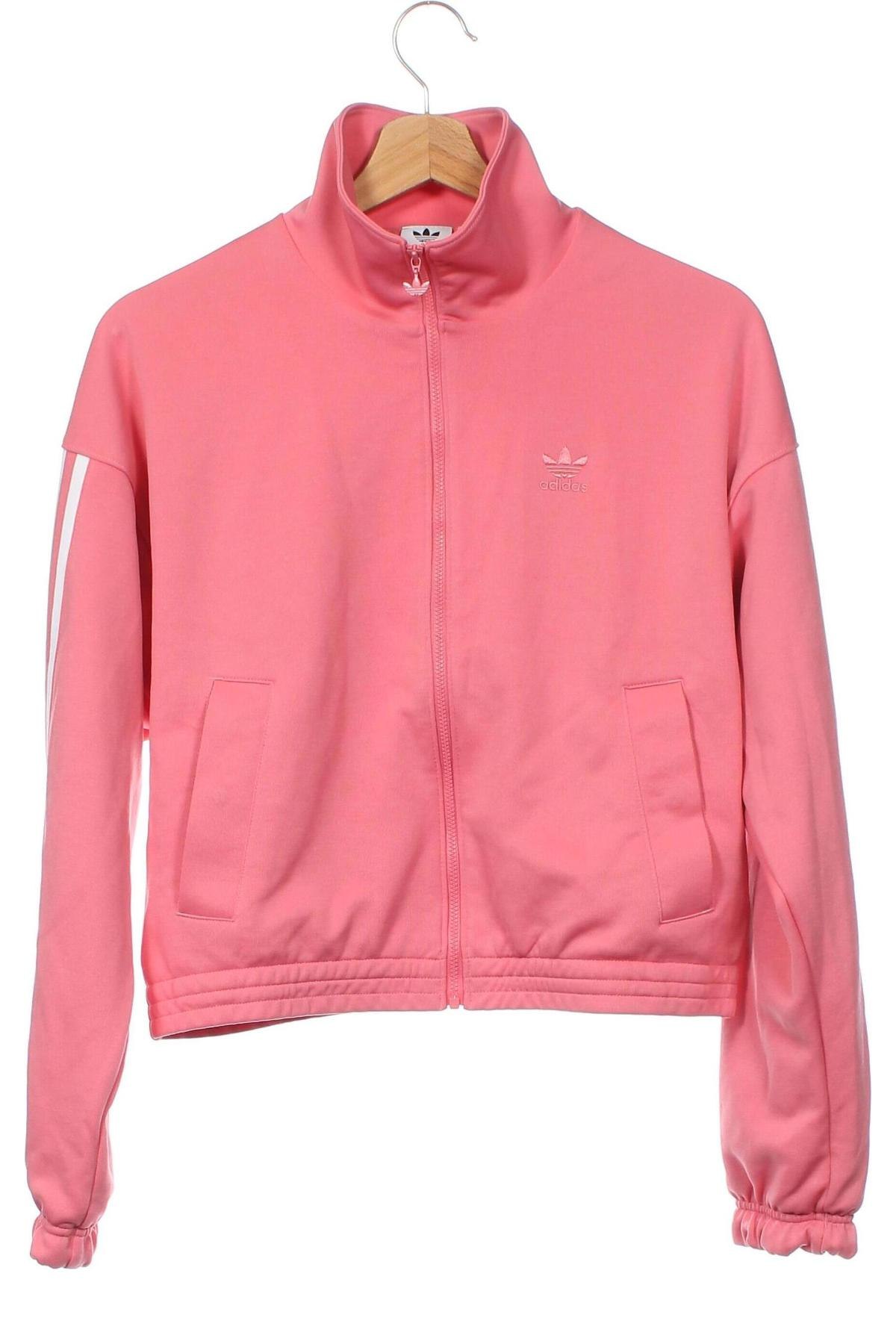 Γυναικεία αθλητική ζακέτα Adidas Originals, Μέγεθος XXS, Χρώμα Ρόζ , Τιμή 13,99 €