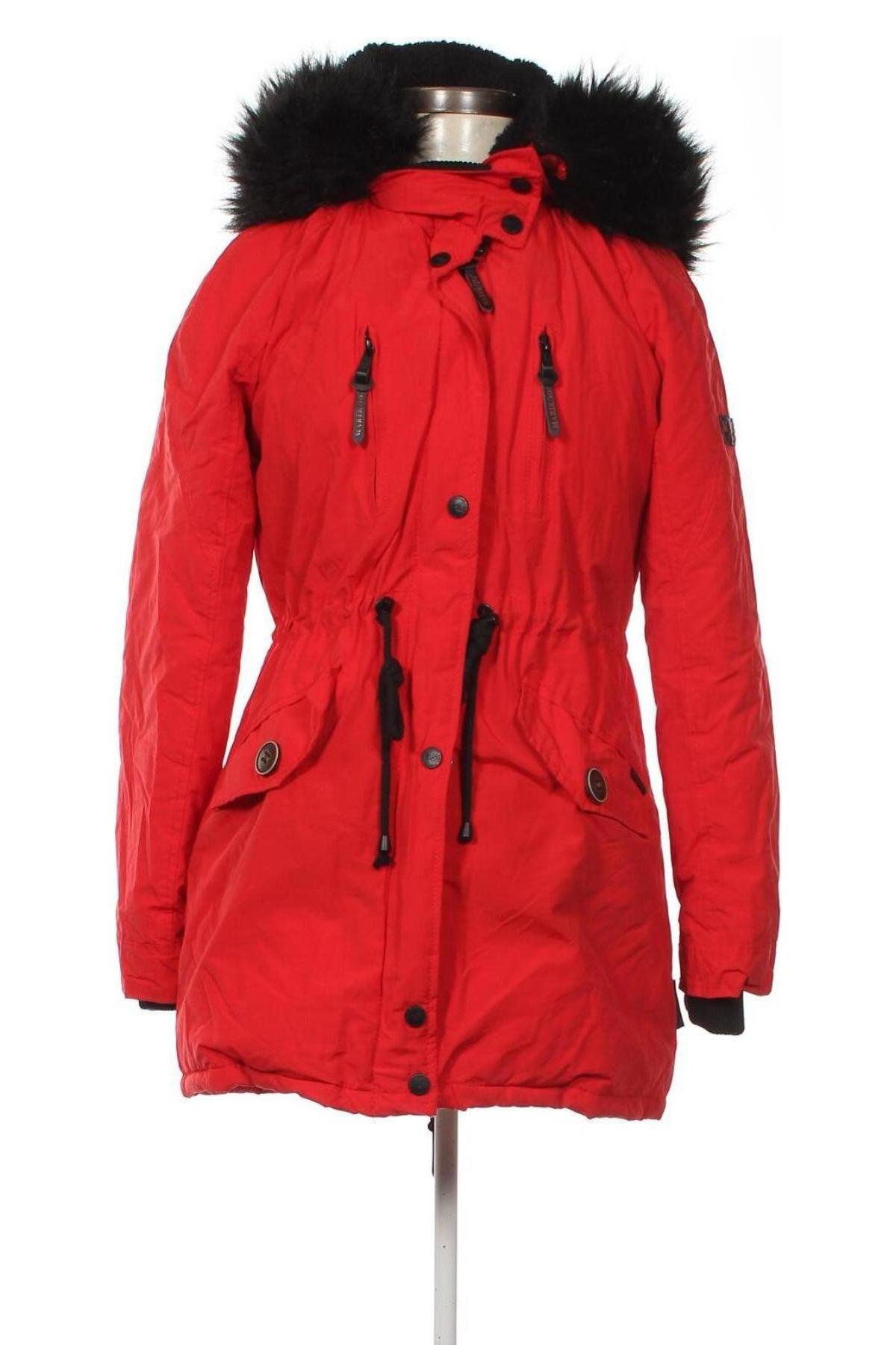 Γυναικείο μπουφάν Marikoo, Μέγεθος M, Χρώμα Κόκκινο, Τιμή 40,18 €