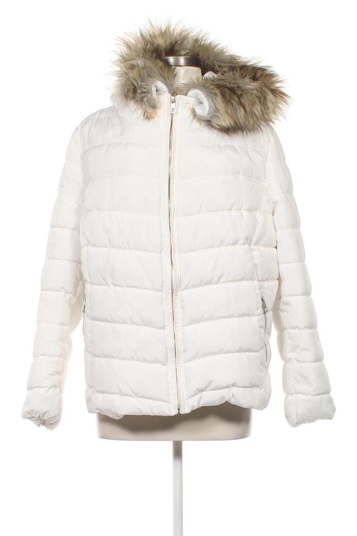 Γυναικείο μπουφάν ONLY Carmakoma, Μέγεθος XL, Χρώμα Λευκό, Τιμή 25,89 €