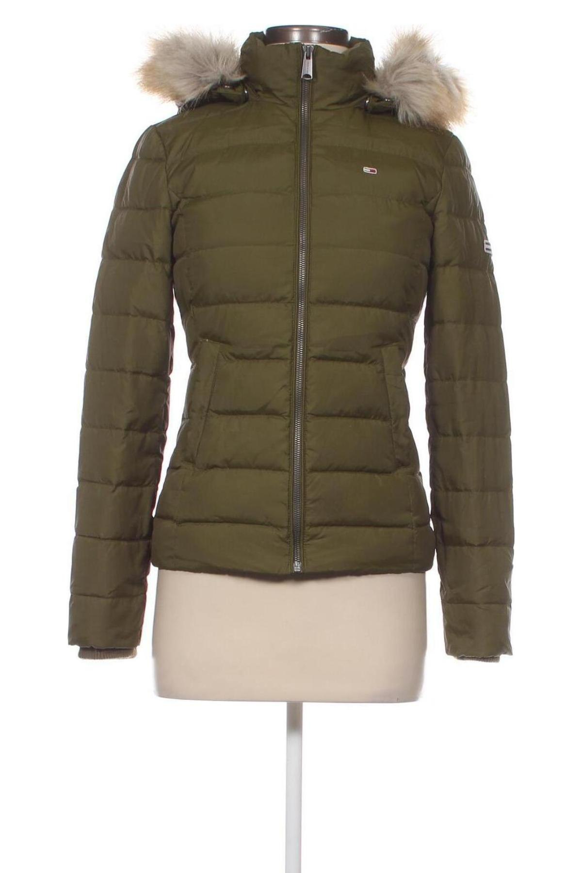 Geacă de femei Tommy Jeans, Mărime XXS, Culoare Verde, Preț 361,52 Lei