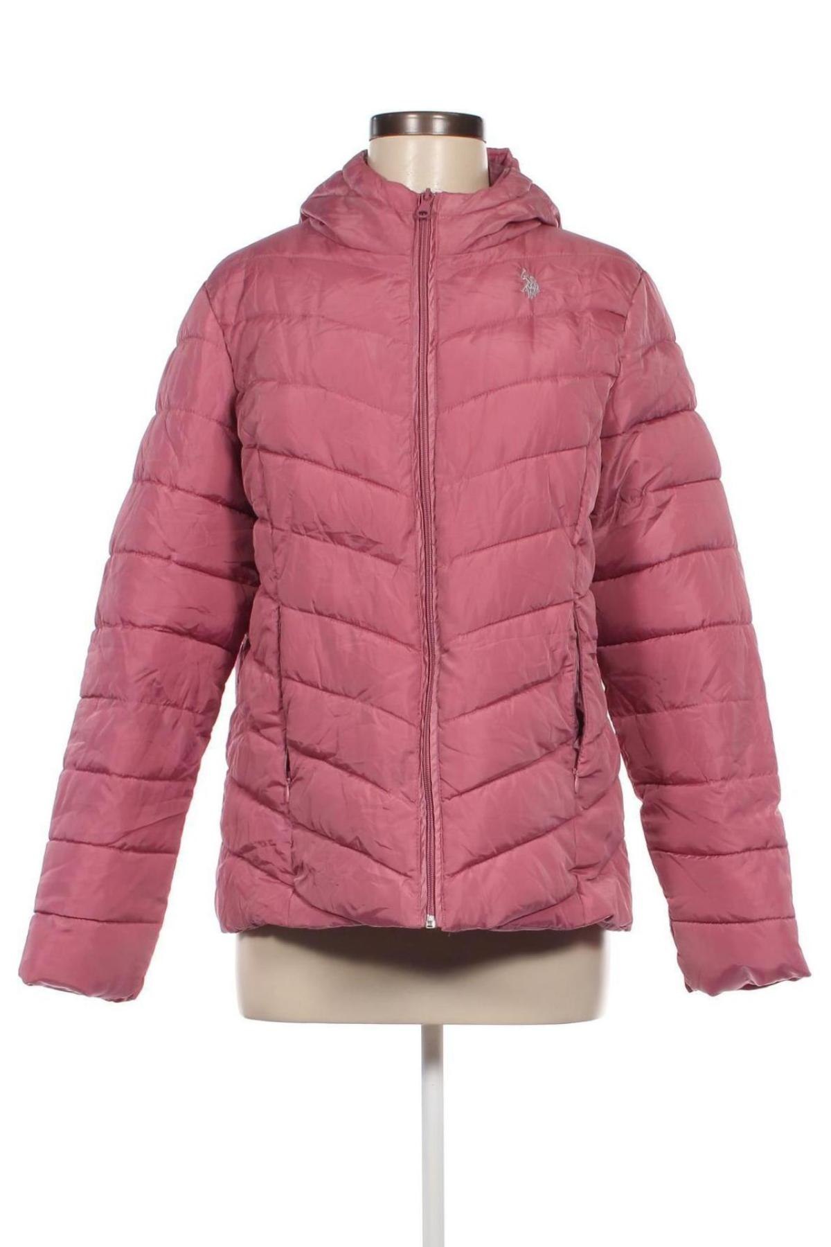 Γυναικείο μπουφάν U.S. Polo Assn., Μέγεθος L, Χρώμα Ρόζ , Τιμή 46,64 €