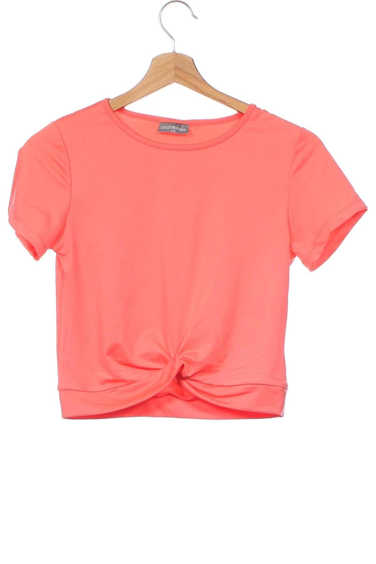 Kinder Shirt, Größe 14-15y/ 168-170 cm, Farbe Orange, Preis 3,43 €