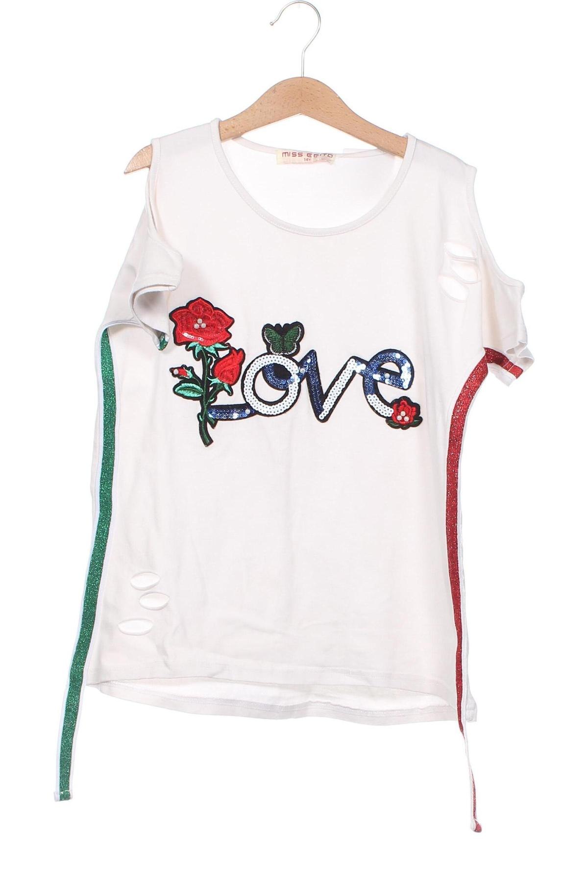 Kinder Shirt, Größe 13-14y/ 164-168 cm, Farbe Weiß, Preis 7,98 €
