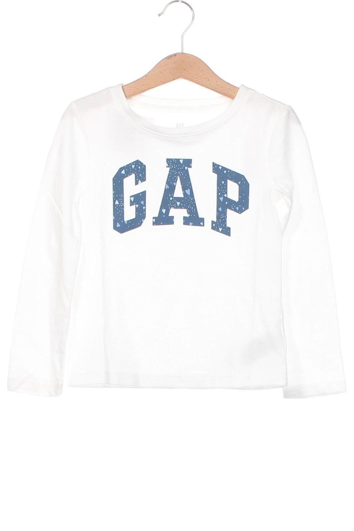 Dziecięca bluzka Gap Kids, Rozmiar 3-4y/ 104-110 cm, Kolor Biały, Cena 61,17 zł