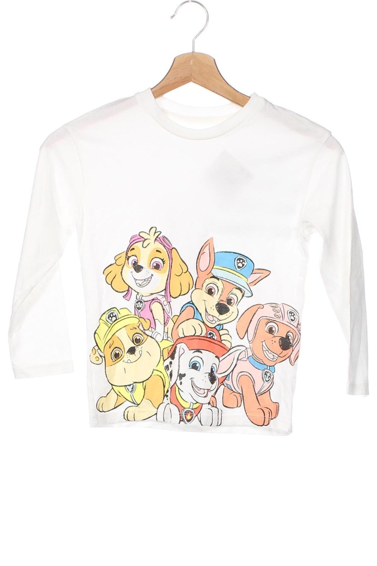 Kinder Shirt H&M, Größe 4-5y/ 110-116 cm, Farbe Weiß, Preis € 6,14