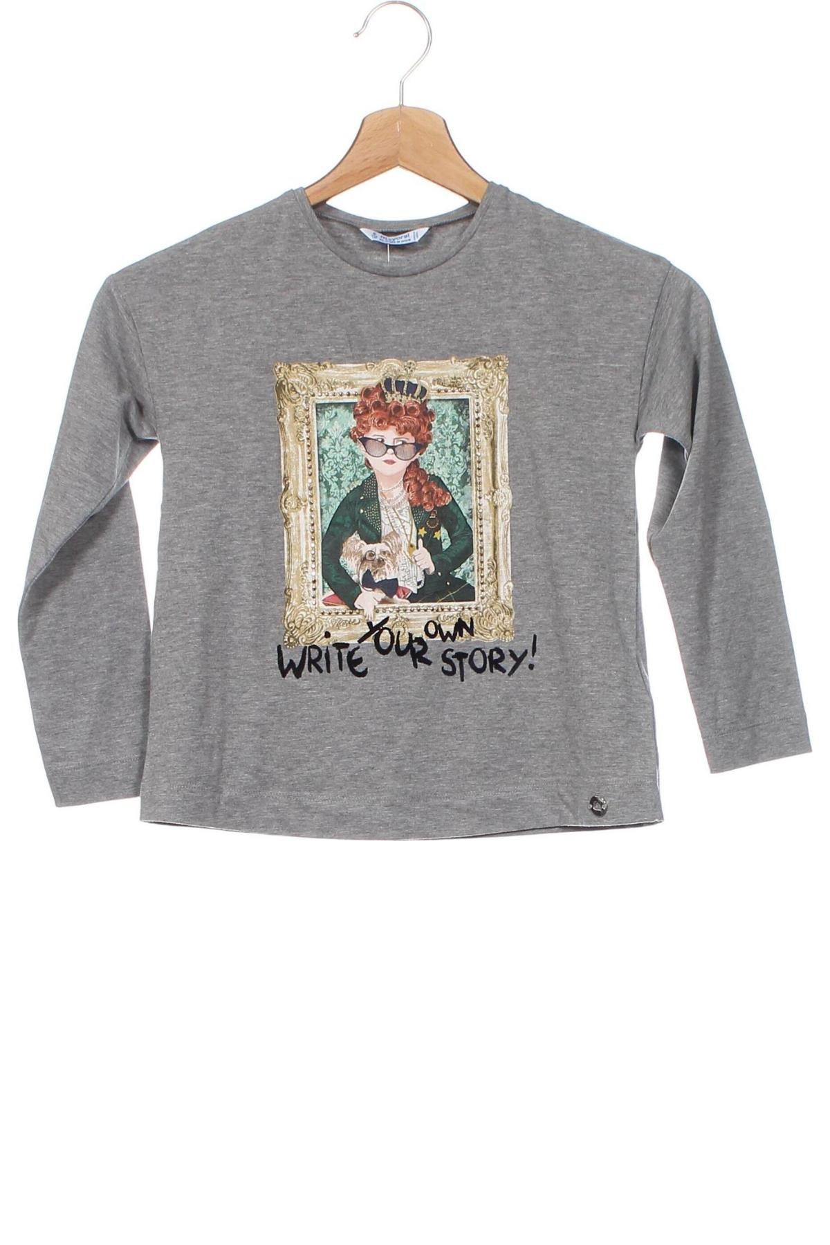 Kinder Shirt Mayoral, Größe 4-5y/ 110-116 cm, Farbe Grau, Preis 6,40 €