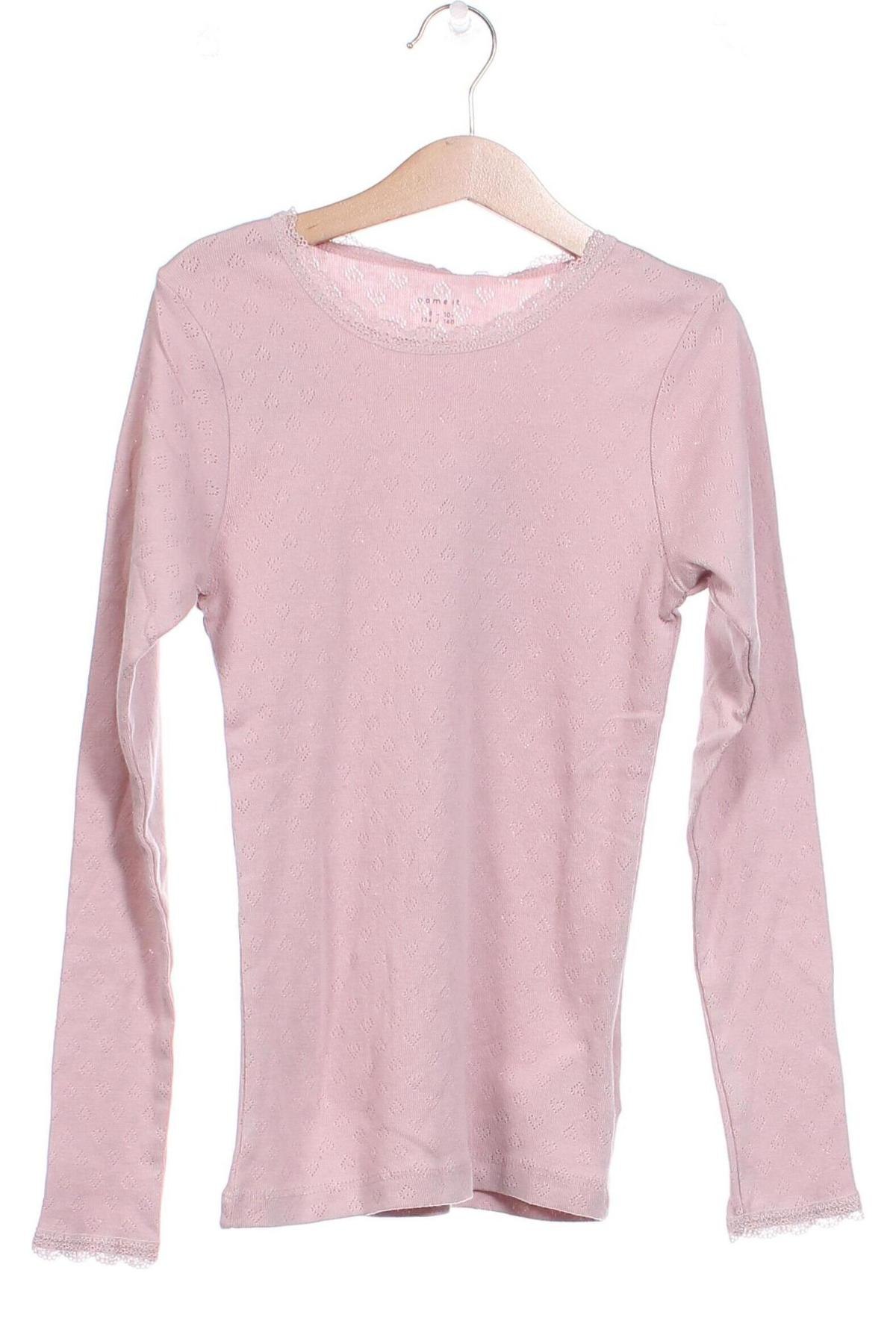 Детска блуза Name It, Размер 8-9y/ 134-140 см, Цвят Розов, Цена 14,85 лв.