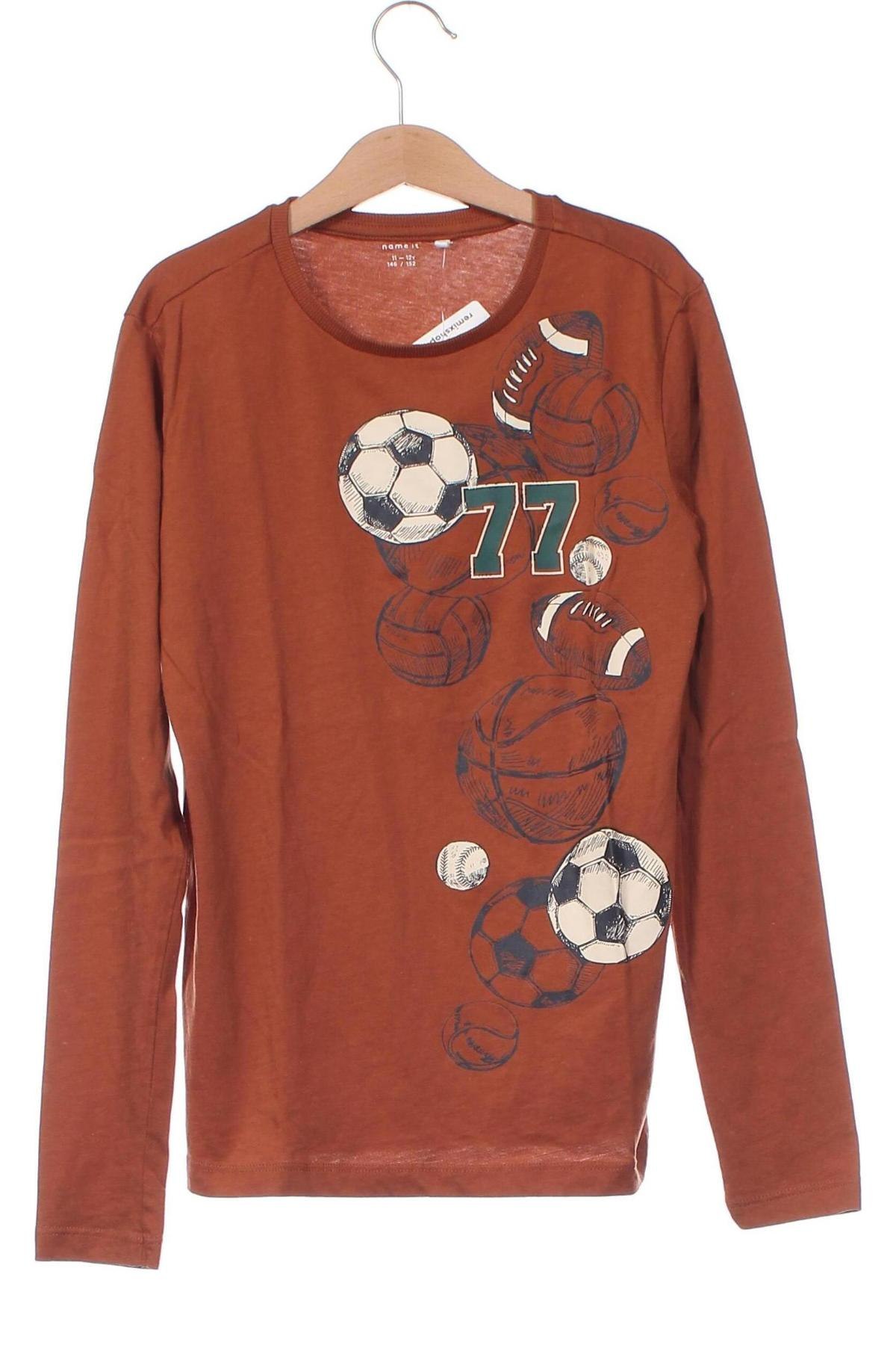 Kinder Shirt Name It, Größe 10-11y/ 146-152 cm, Farbe Braun, Preis € 11,25