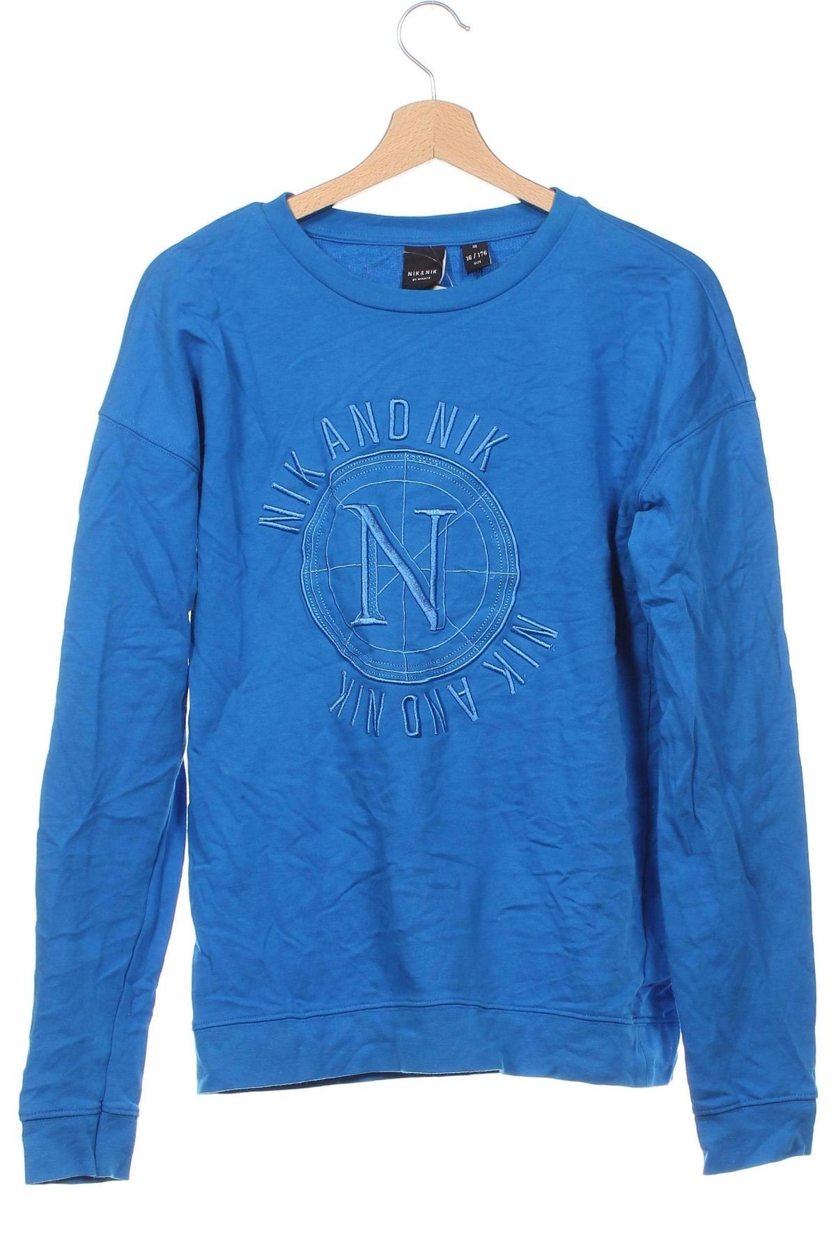 Kinder Shirt Nik & Nik, Größe 15-18y/ 170-176 cm, Farbe Blau, Preis € 4,29