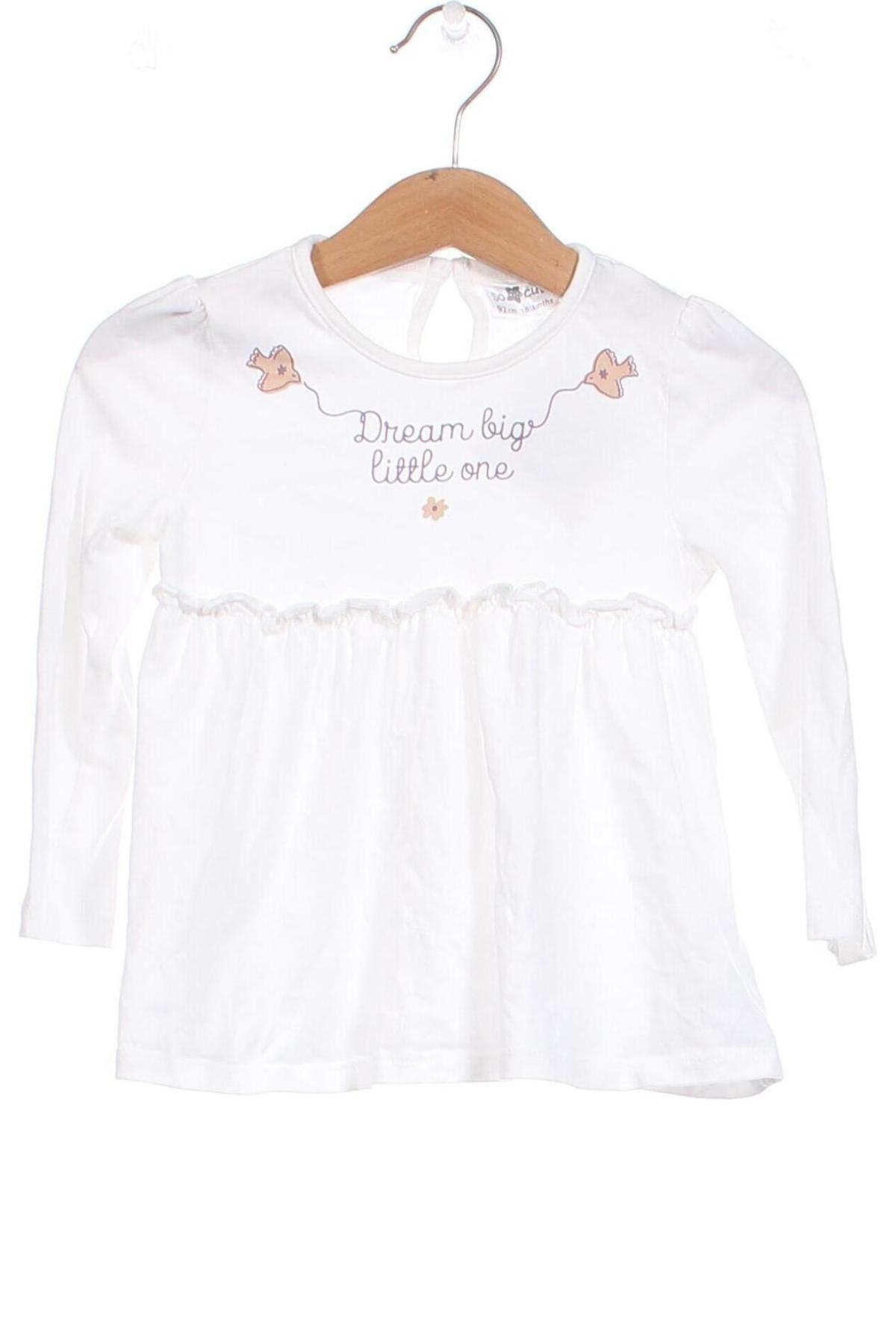 Παιδική μπλούζα Pepco, Μέγεθος 18-24m/ 86-98 εκ., Χρώμα Λευκό, Τιμή 3,50 €