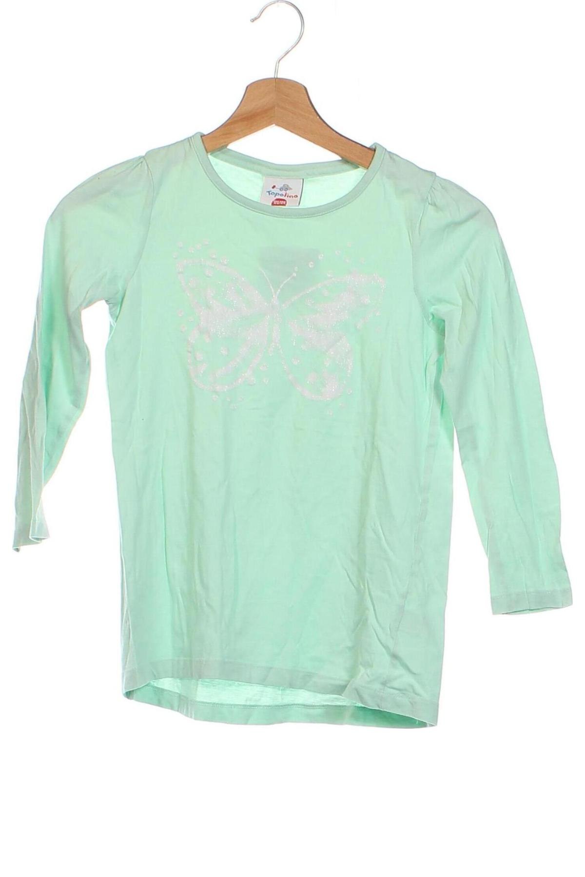Kinder Shirt Topolino, Größe 6-7y/ 122-128 cm, Farbe Grün, Preis 3,42 €