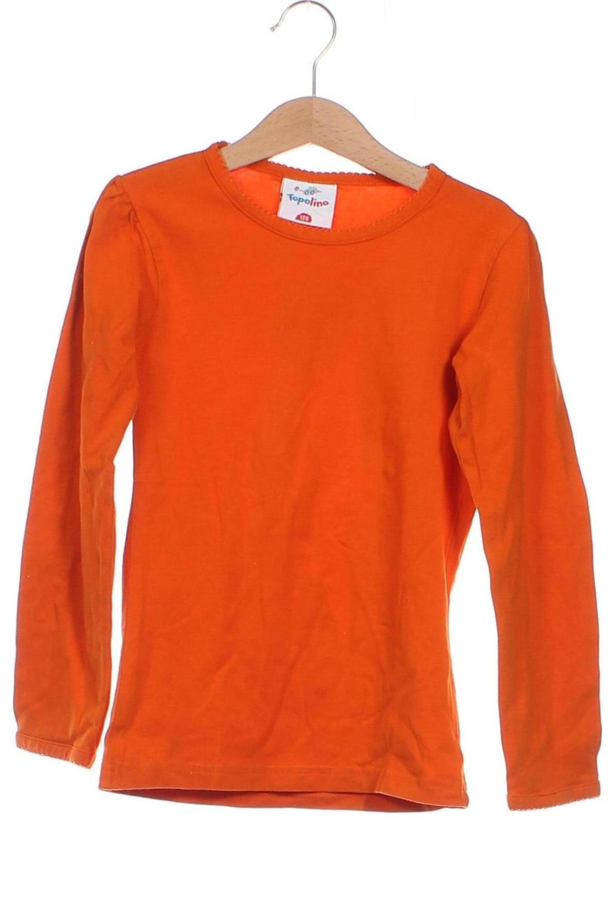 Kinder Shirt Topolino, Größe 6-7y/ 122-128 cm, Farbe Orange, Preis 3,24 €