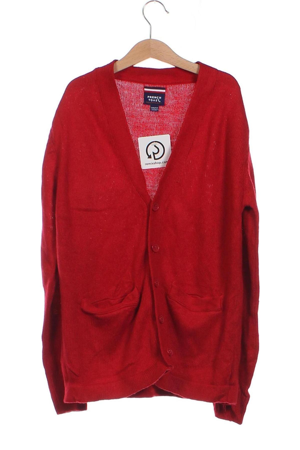 Kinder Strickjacke, Größe 10-11y/ 146-152 cm, Farbe Rot, Preis 6,27 €