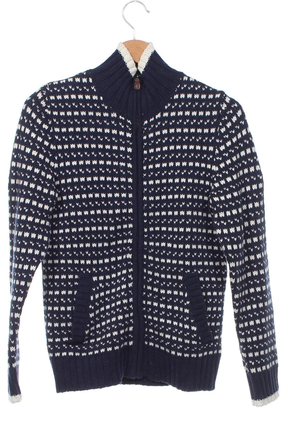 Kinder Strickjacke H&M L.O.G.G., Größe 10-11y/ 146-152 cm, Farbe Blau, Preis 6,74 €