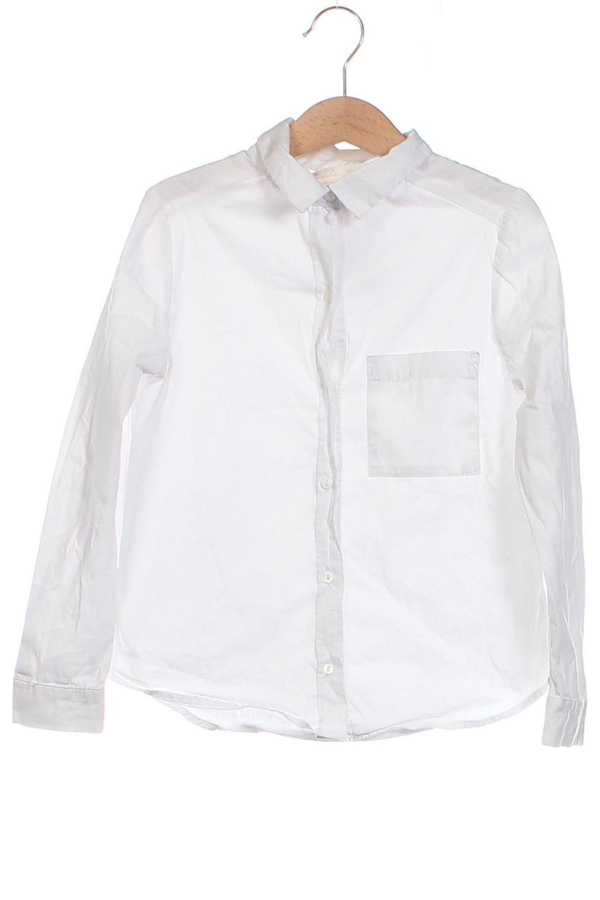 Детска риза Zara, Размер 7-8y/ 128-134 см, Цвят Бял, Цена 7,93 лв.