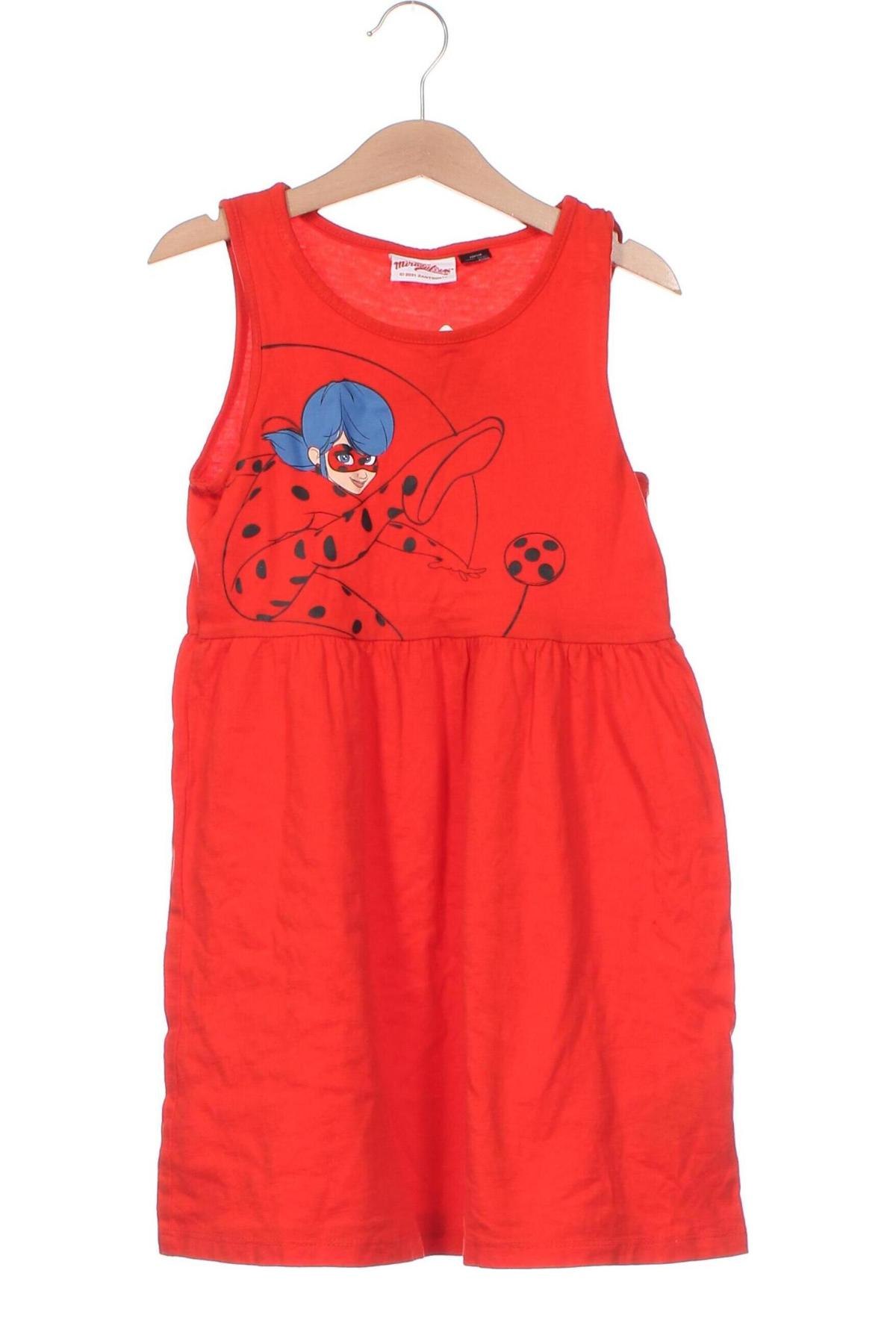 Детска рокля, Размер 6-7y/ 122-128 см, Цвят Червен, Цена 21,51 лв.