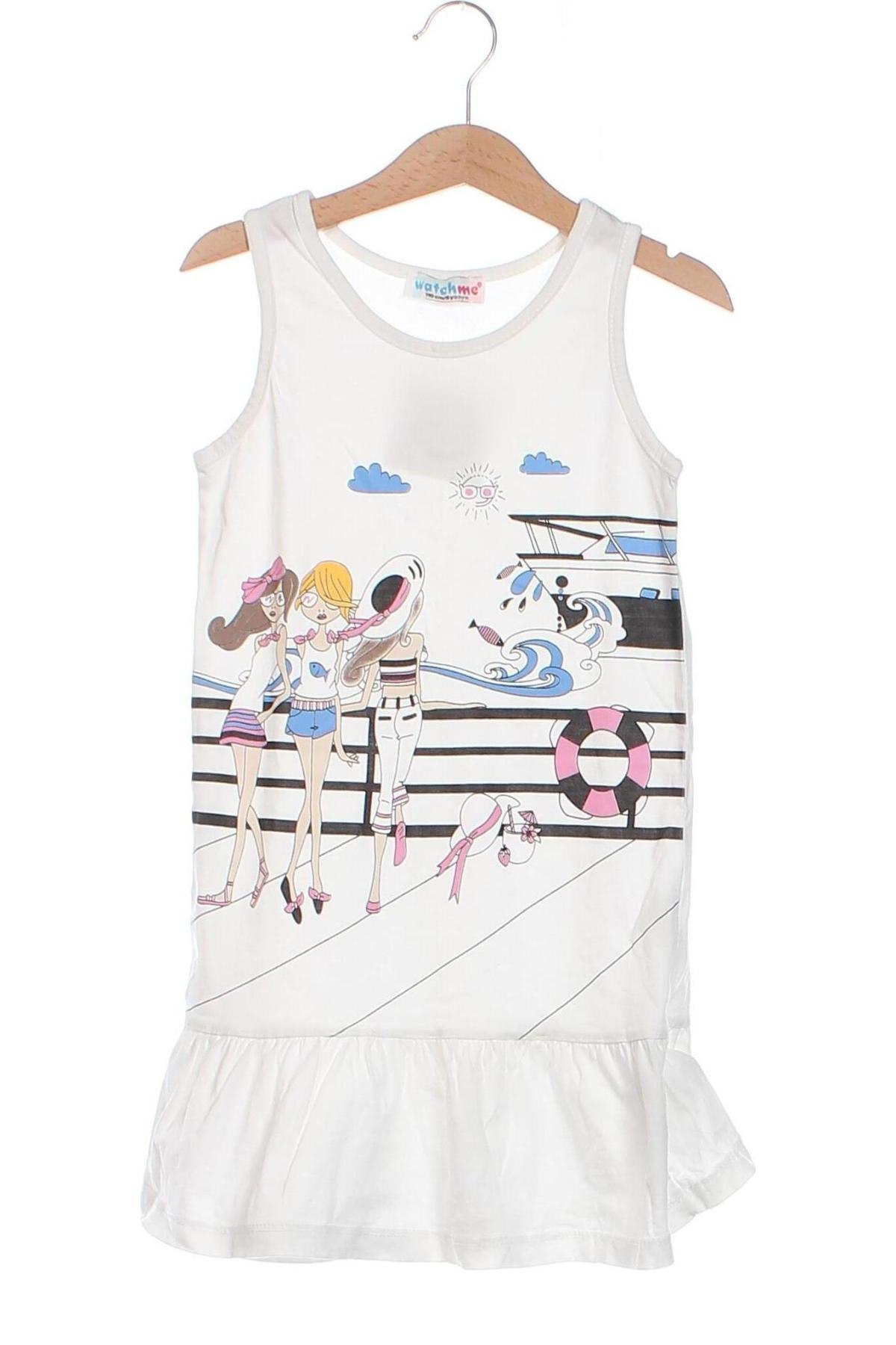 Kinderkleid, Größe 4-5y/ 110-116 cm, Farbe Weiß, Preis € 6,63
